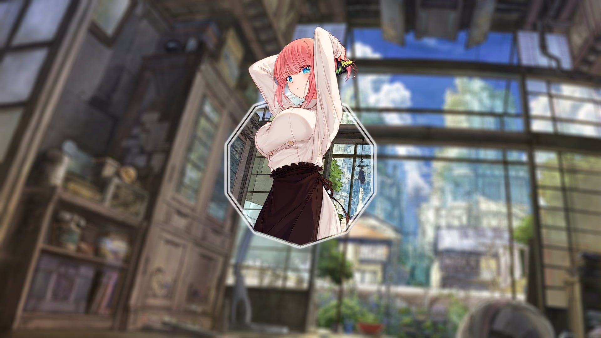 5-toubun no Hanayome, anime, picture-in-picture, Nakano Nino, anime girls, 1080P, HD Wallpaper