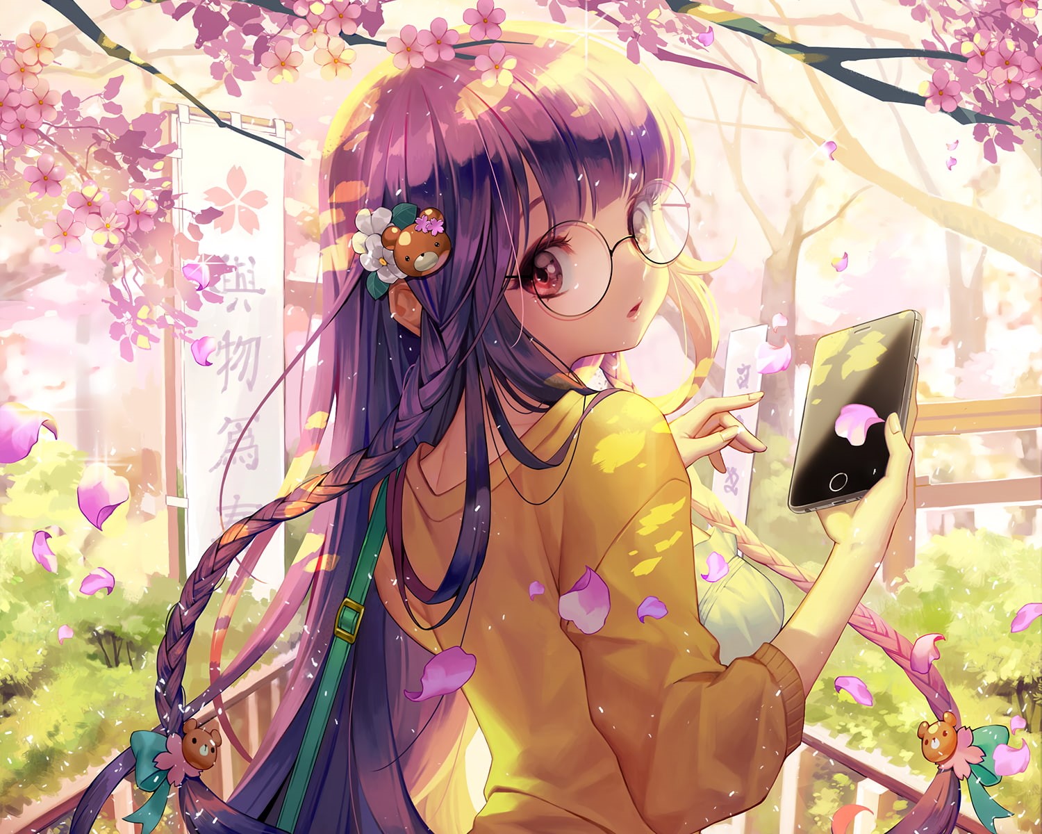 leisure activity, representation, 720P, young women, flowering plant, women, outdoors, lifestyles, beauty in nature, anime girl, one person, pink color, HD Wallpaper