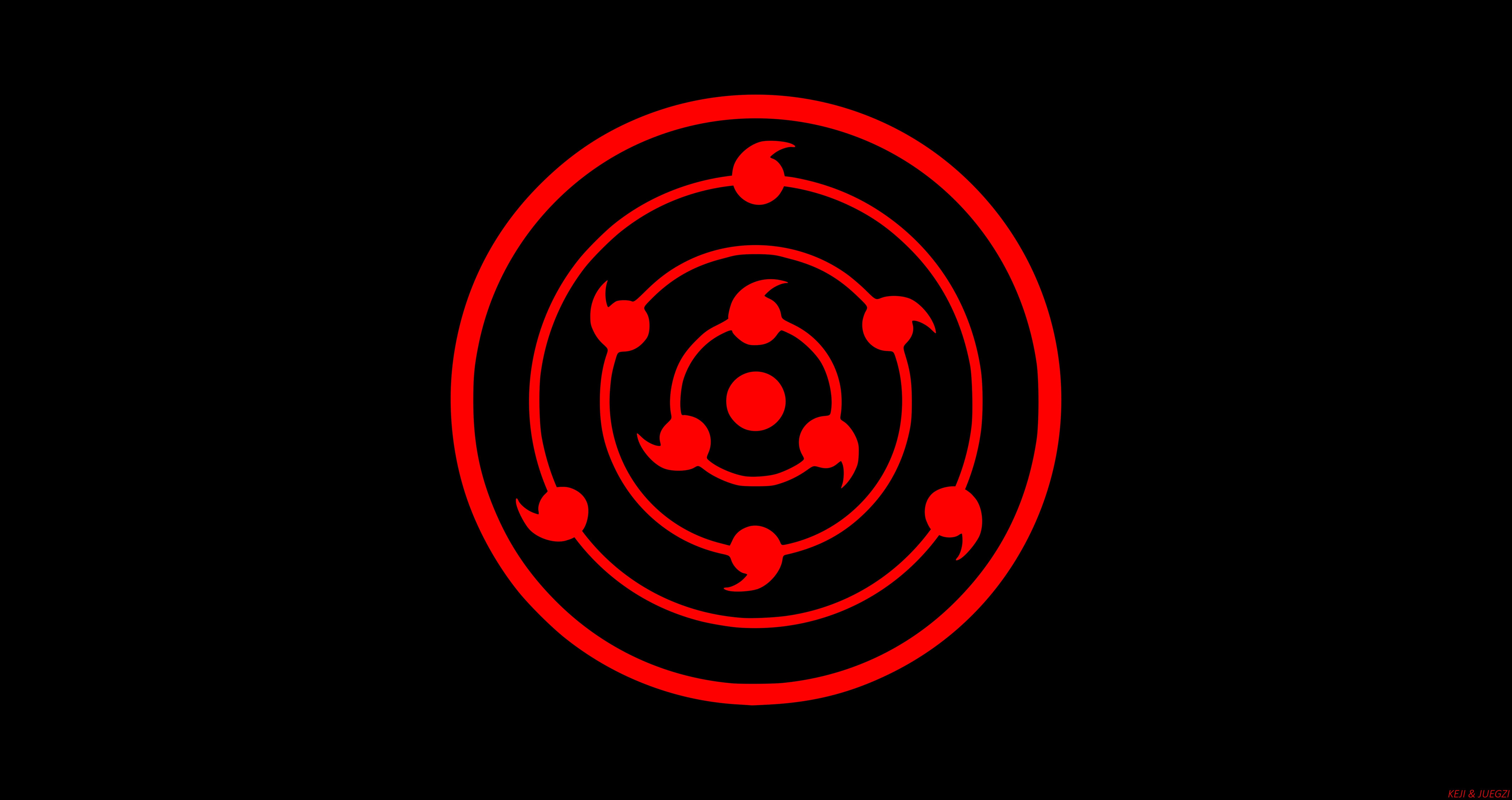 Rinne Sharingan, Anime, Minimalist, 8K, Naruto, Sharingan (Naruto), HD Wallpaper