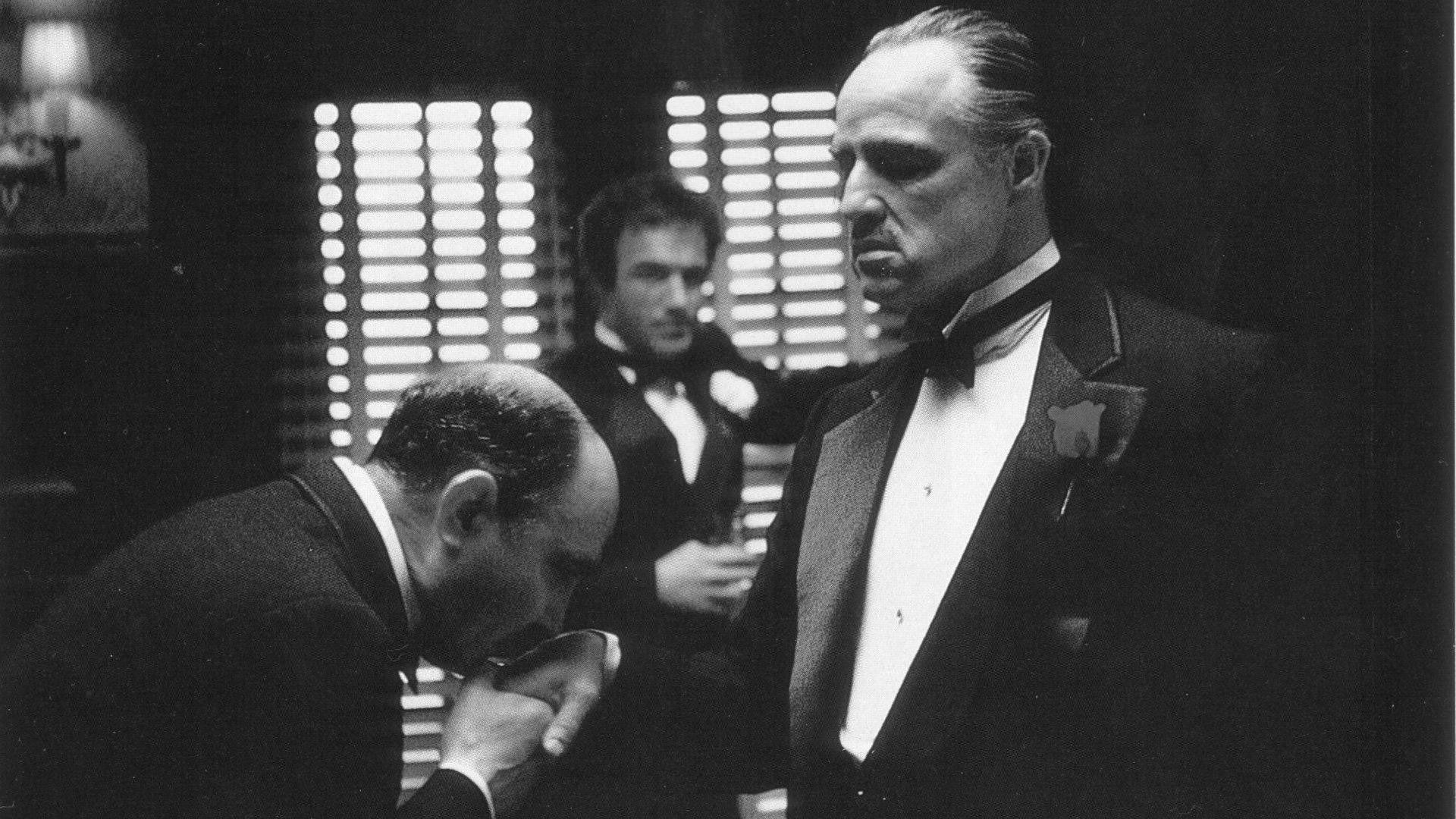 movies, The Godfather, Vito Corleone, film stills, monochrome, Marlon Brando, 1080P, Mafia, HD Wallpaper