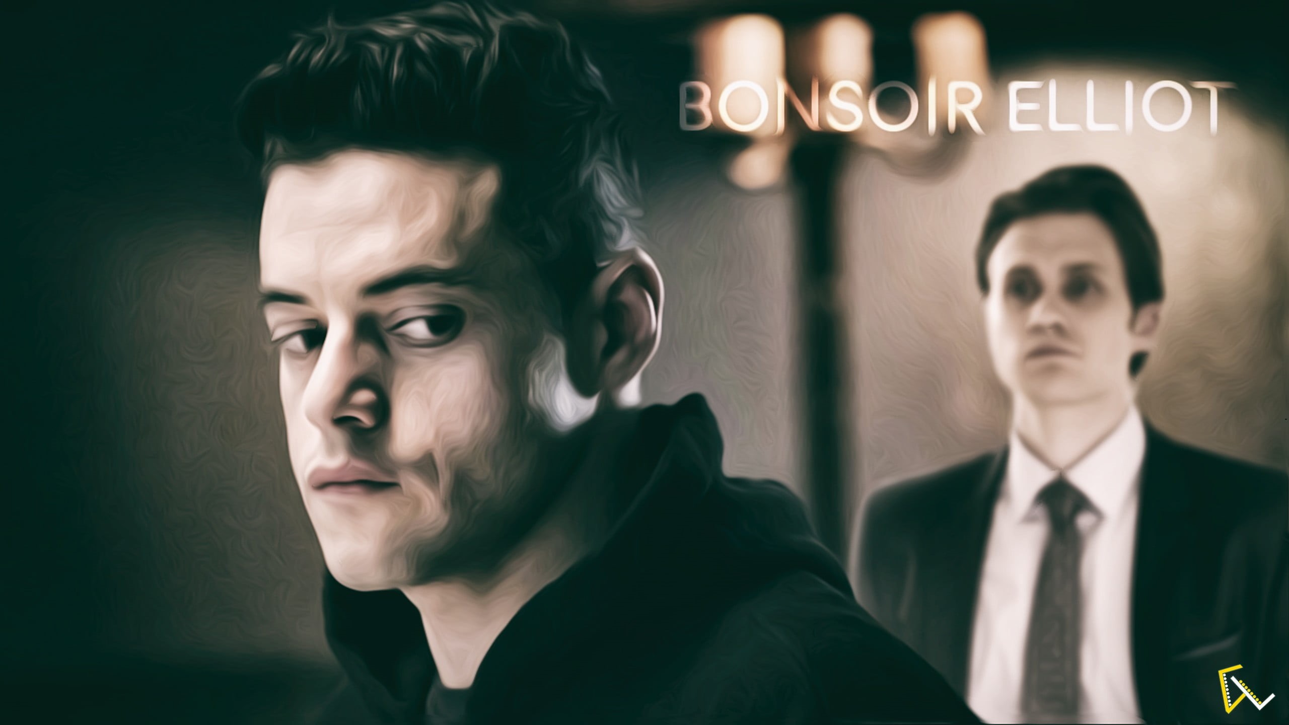business, text, males, headshot, people, fan art, looking, Mr. Robot, contemplation, s, young men, polo, digital art, young adult, businessman, business person, HD Wallpaper