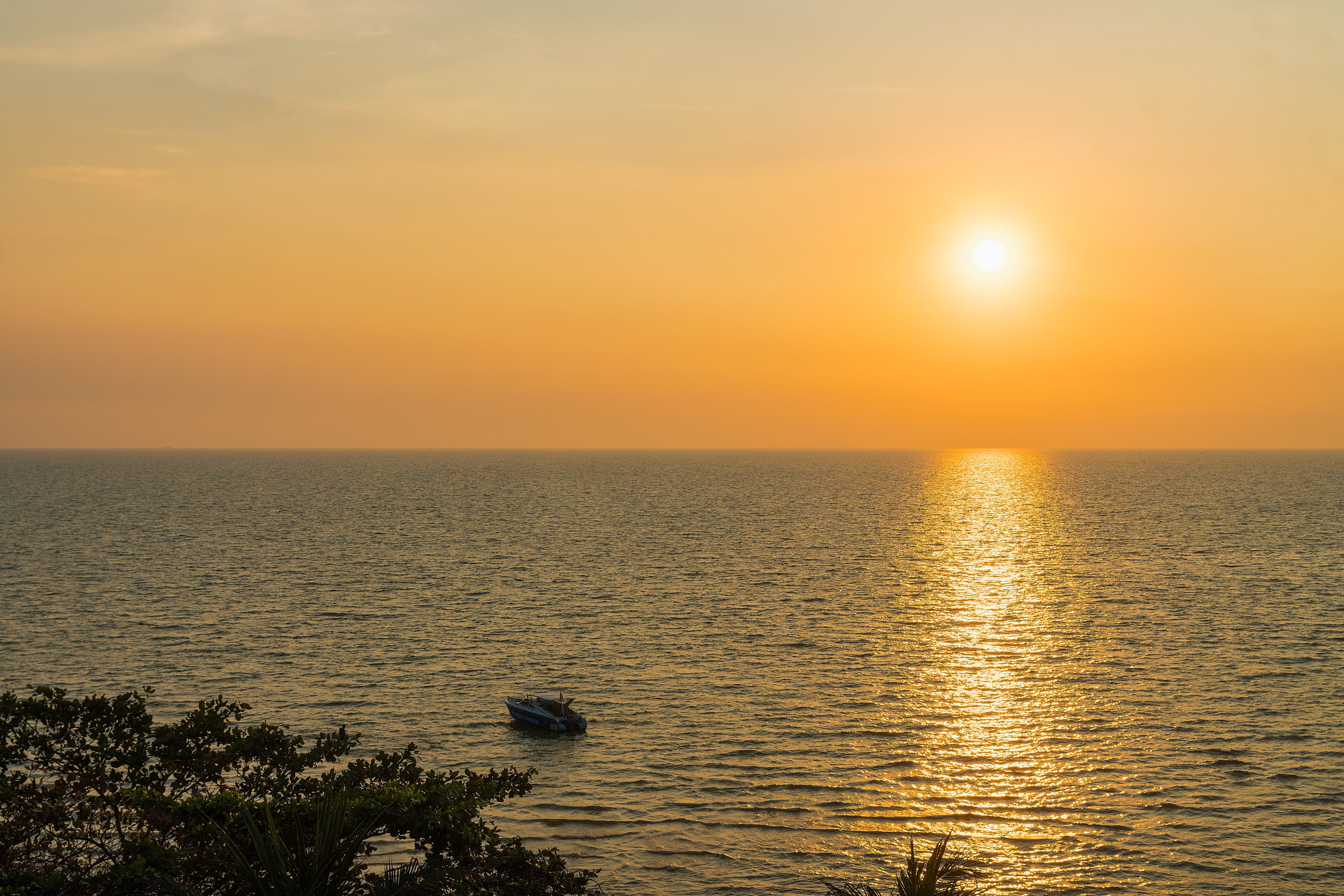 yellow, scenic, boat, Tropical, awe, holiday, sunshine, natural, beautiful, vacation, relaxation, relax, shadows, blue, tranquility, outdoor, no People, HD Wallpaper