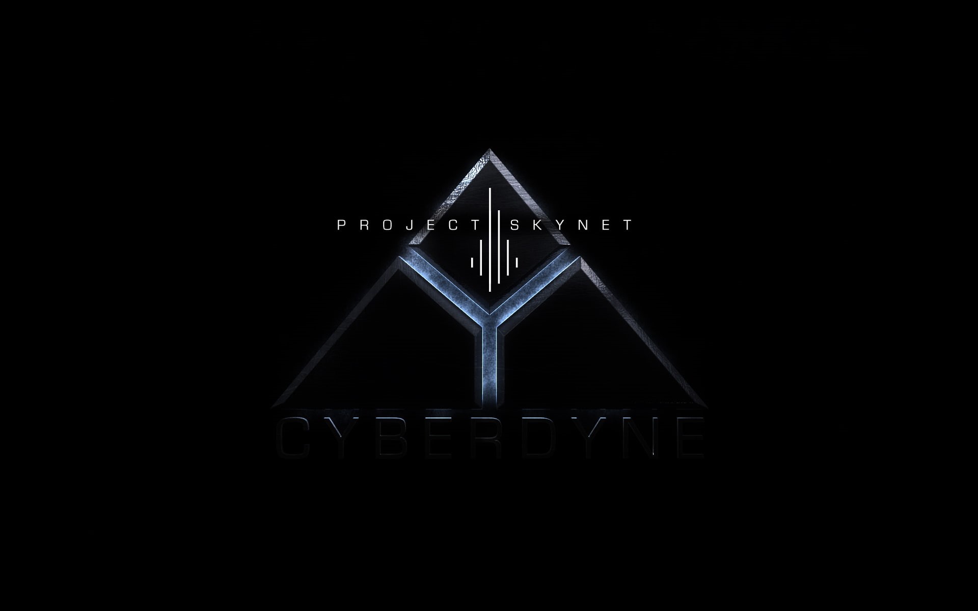 terminator, 1080P, project, black, skynet, movies, cyberdyne, hd, logo, HD Wallpaper
