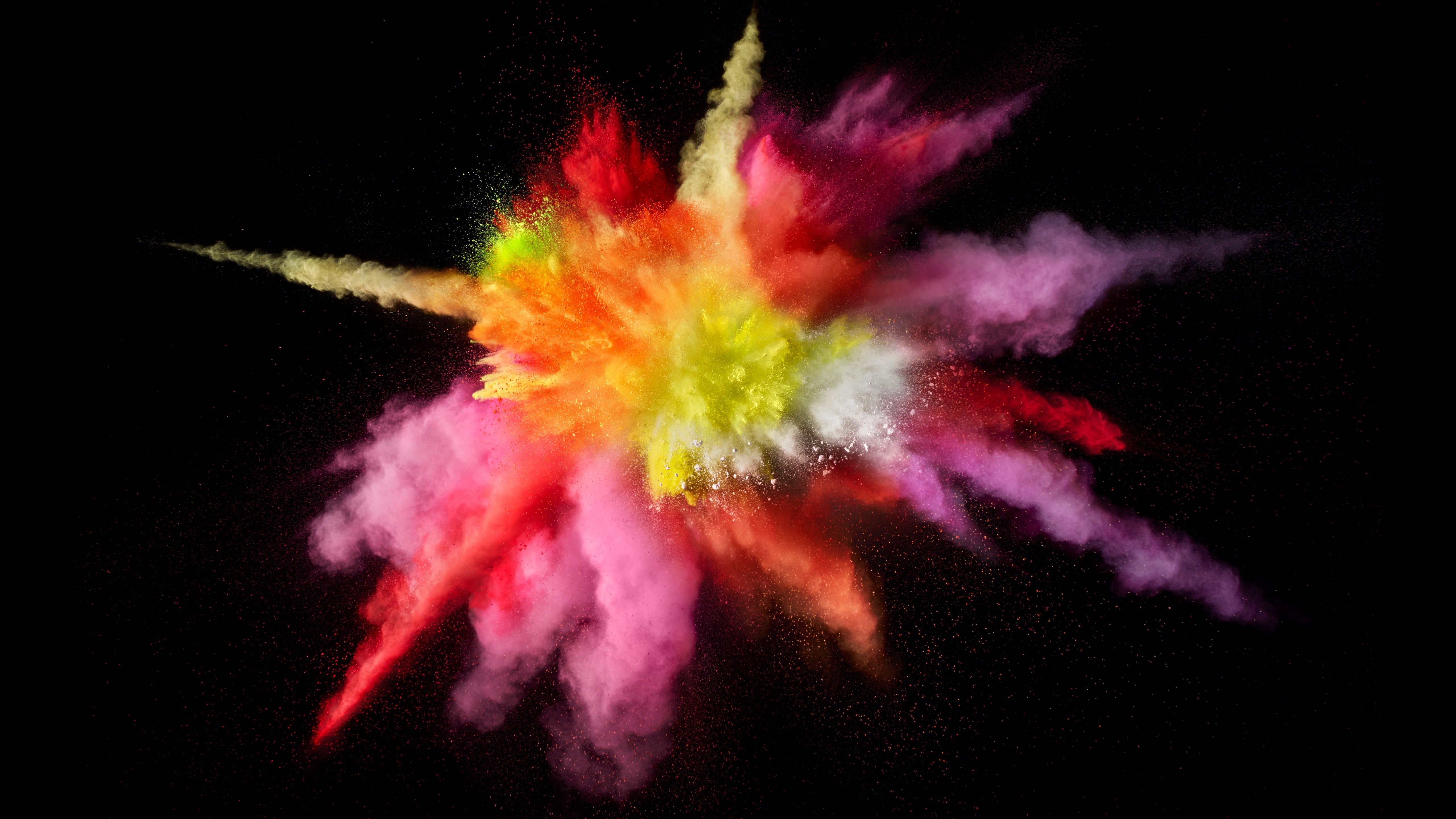 5K, Color Burst, macOS, HD Wallpaper