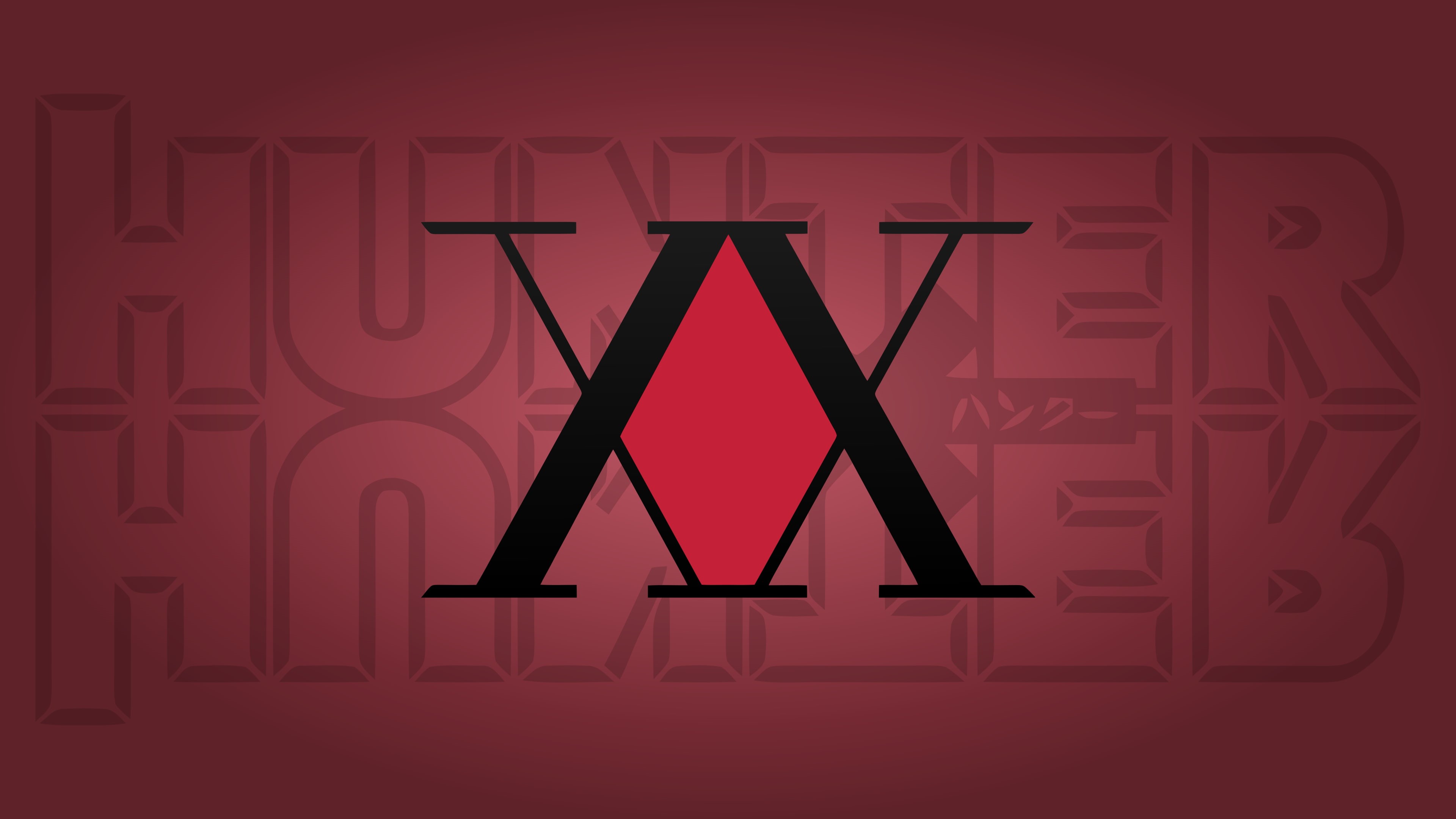 anime, red background, 4K, Hunter x Hunter, red, HD Wallpaper