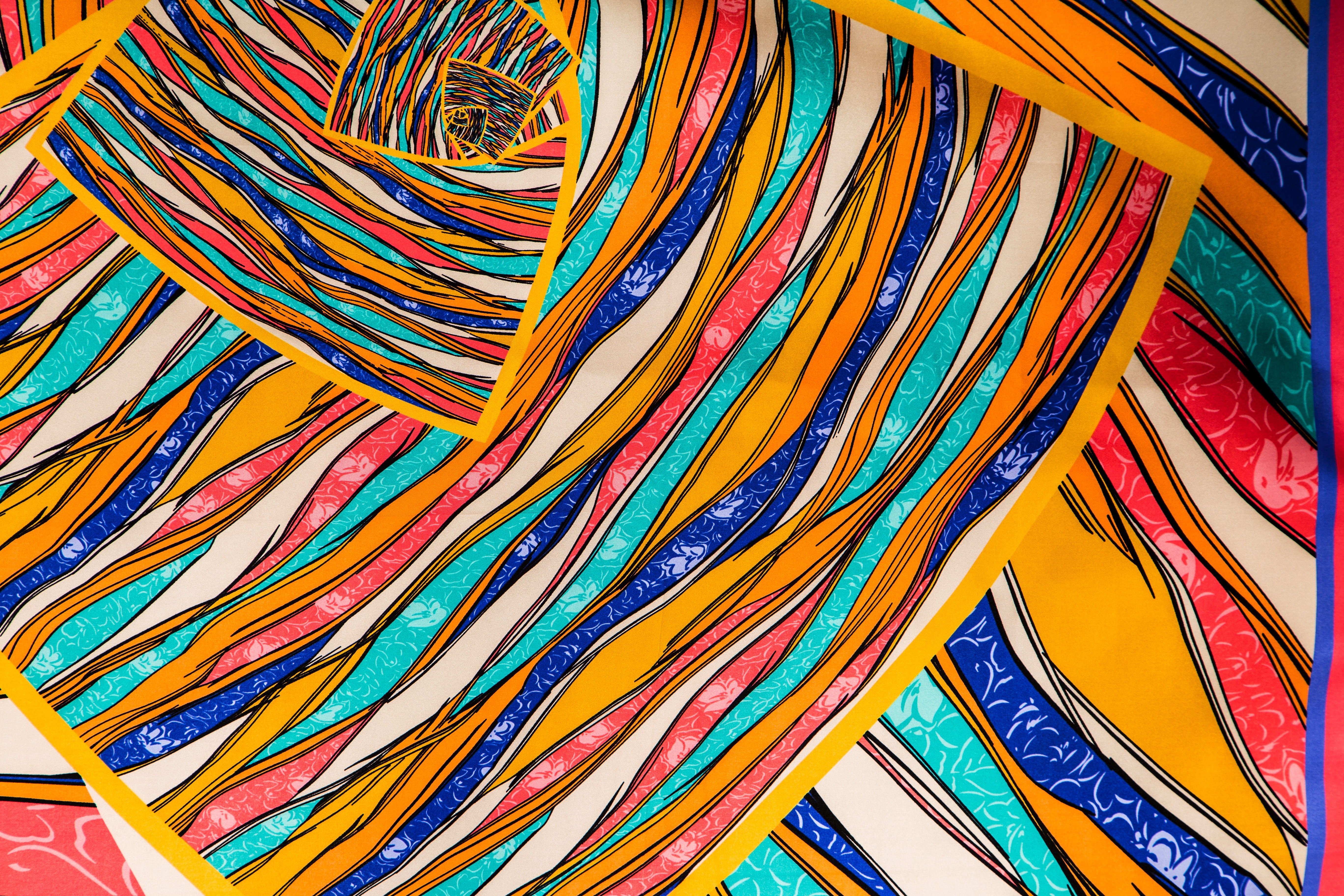 production, indoors, abstract pattern, vivid color, abstract, color image, close-up, texture, cotton, softness, backgrounds, detail, large group of objects, HD Wallpaper