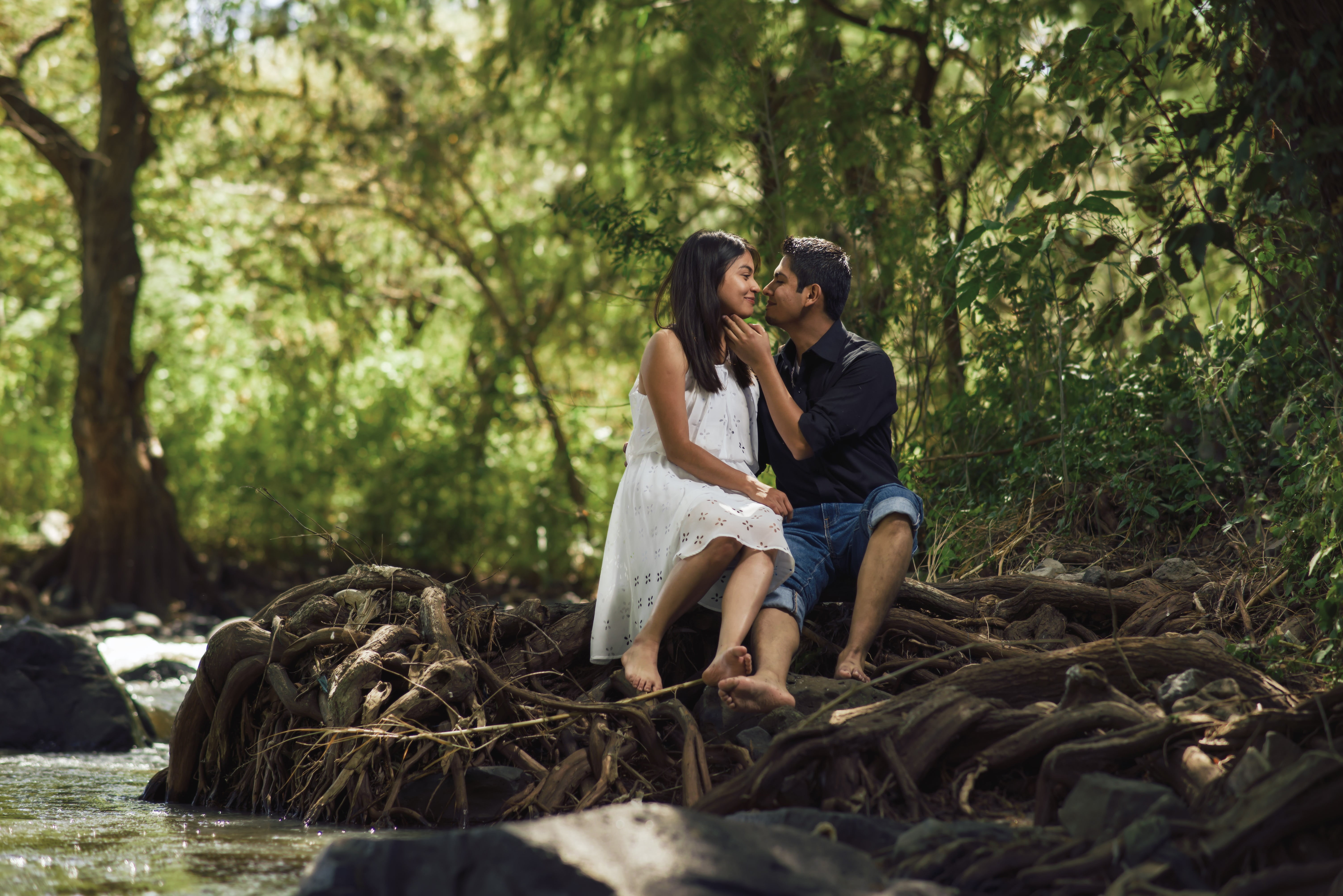 romance, young women, outdoors, casual clothing, positive emotion, summer, wedding, young men, adult, 5K, river, water, women, love, young Adult, couple - Relationship, HD Wallpaper