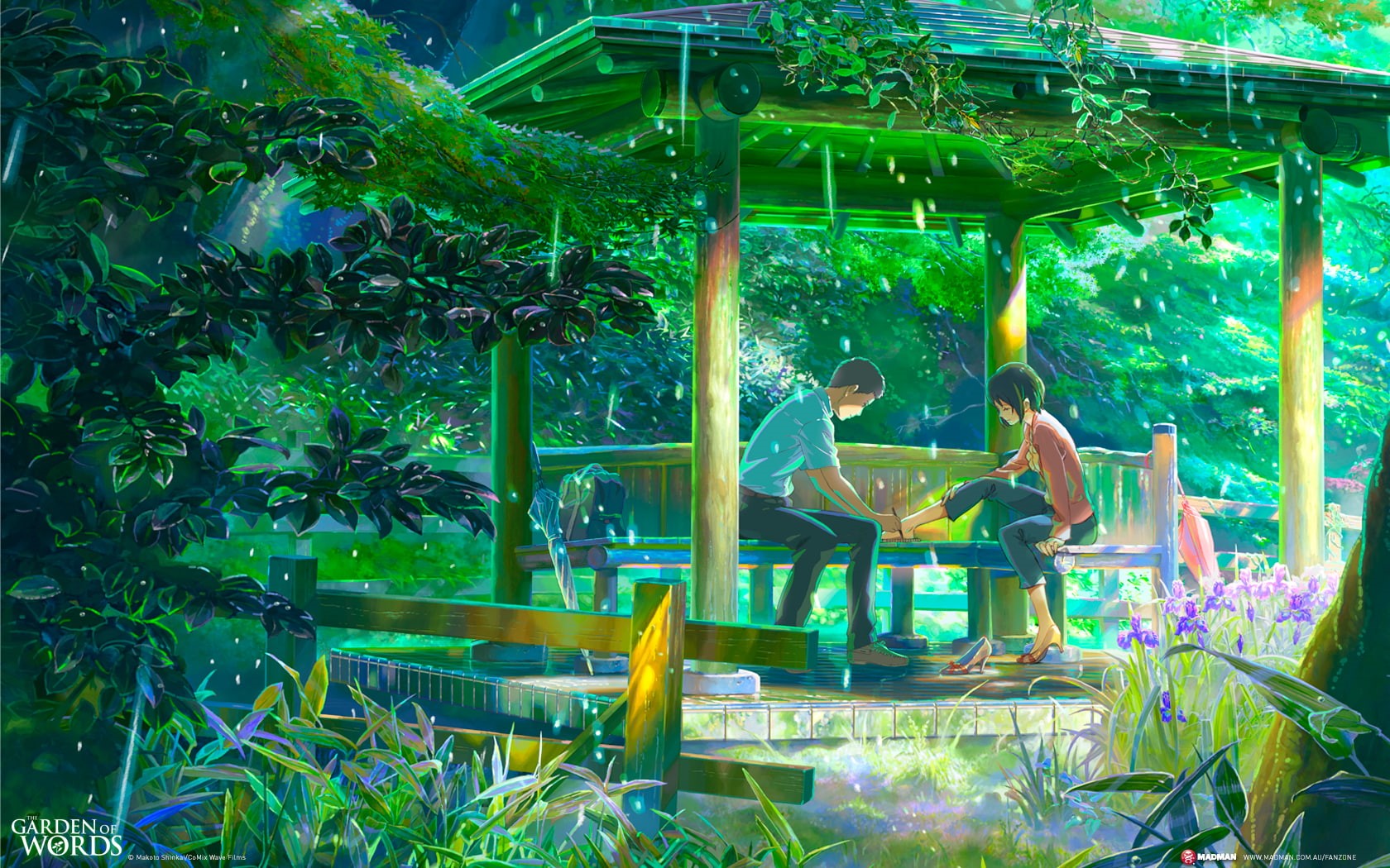 Makoto Shinkai, 720P, The Garden of Words, rain, HD Wallpaper