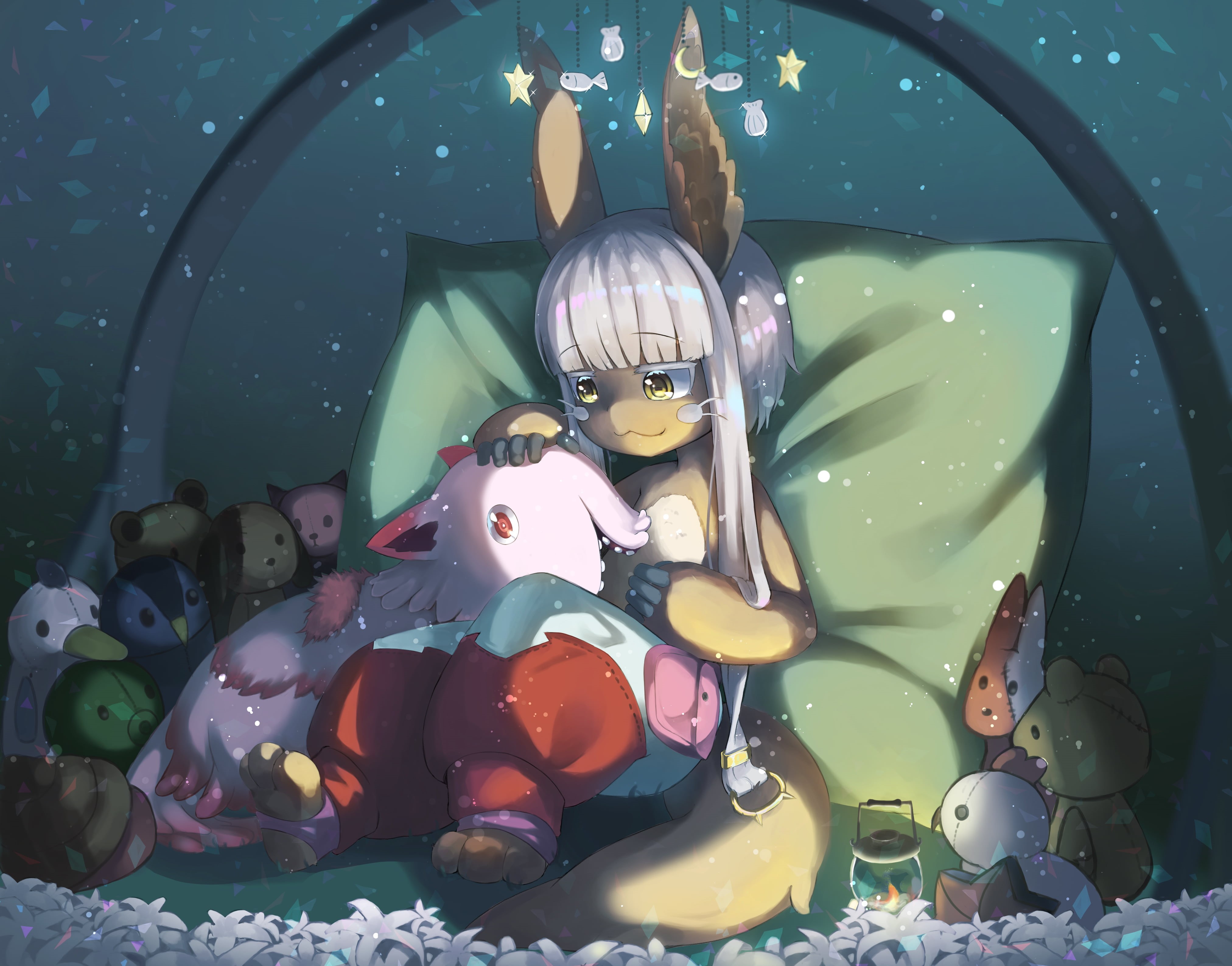 toy, blue, close-up, Nanachi (Made in Abyss), female likeness, multi colored, creativity, celebration, male likeness, minnie, high angle view, no people, HD Wallpaper