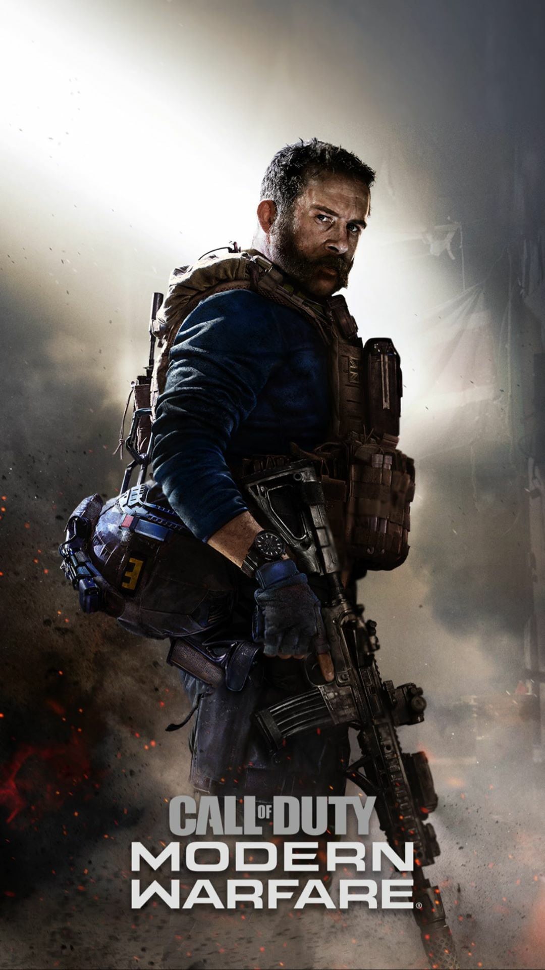 m4 carbine, 1080P, Call of Duty, Captain Price, rifles, Phone HD Wallpaper