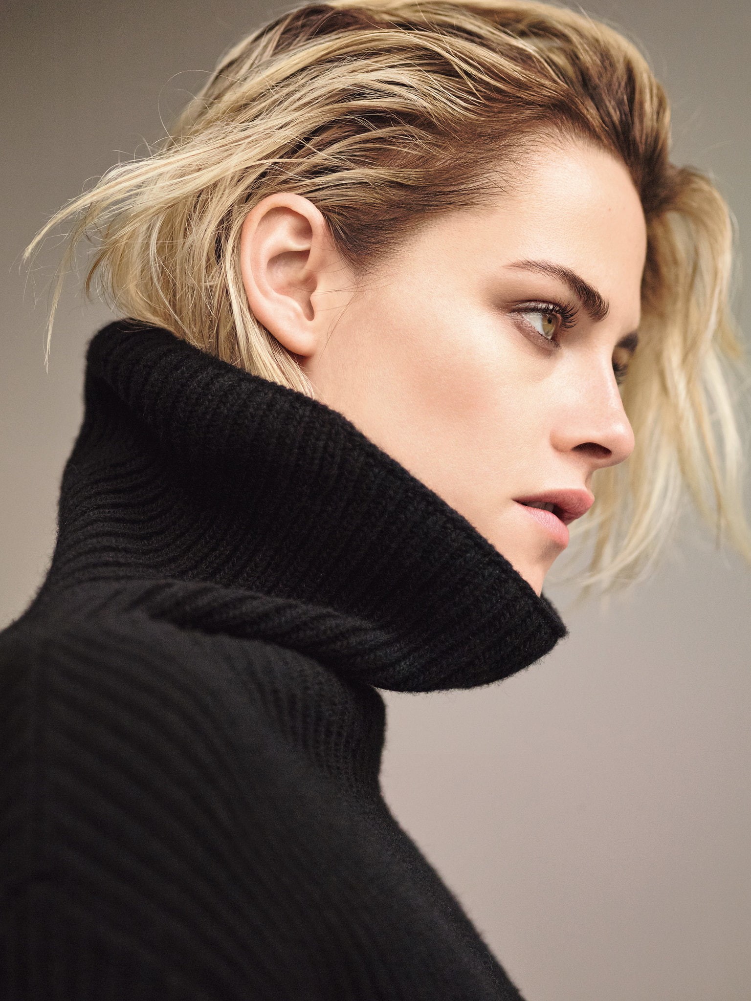 Kristen Stewart, profile, women, portrait, actress, face, celebrity, 1080P, Phone HD Wallpaper
