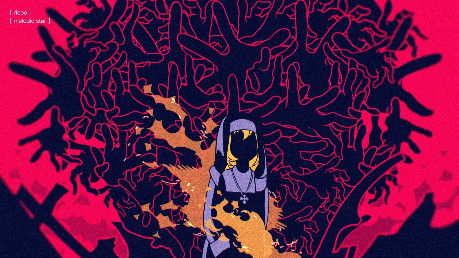 Iris (Fire Force), Anime, Nun, Fire, 1080P, Fire Force, HD Wallpaper