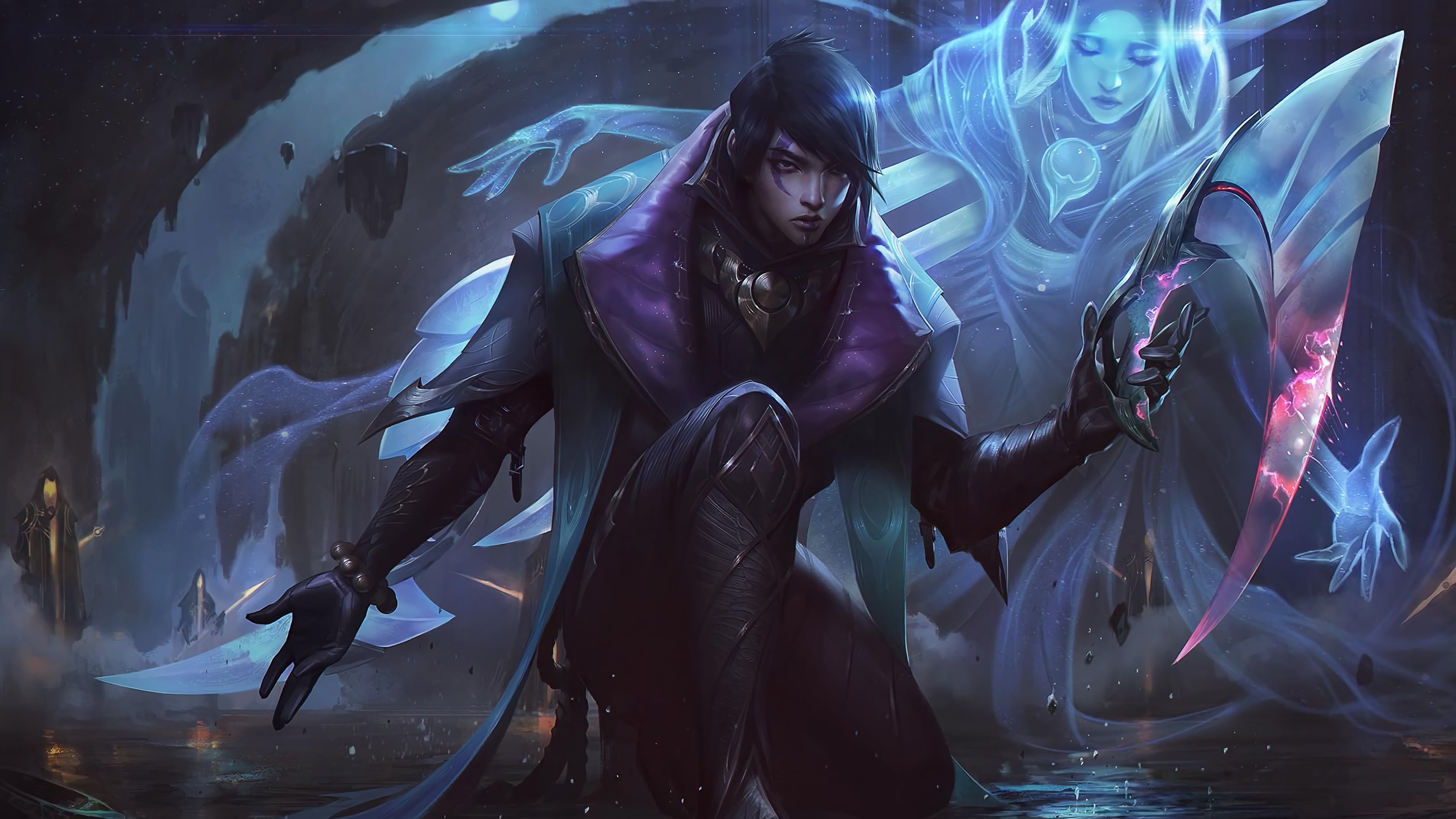 dark, Aphelios (League of legends), League of Legends, ADC, 4K, Riot Games, HD Wallpaper
