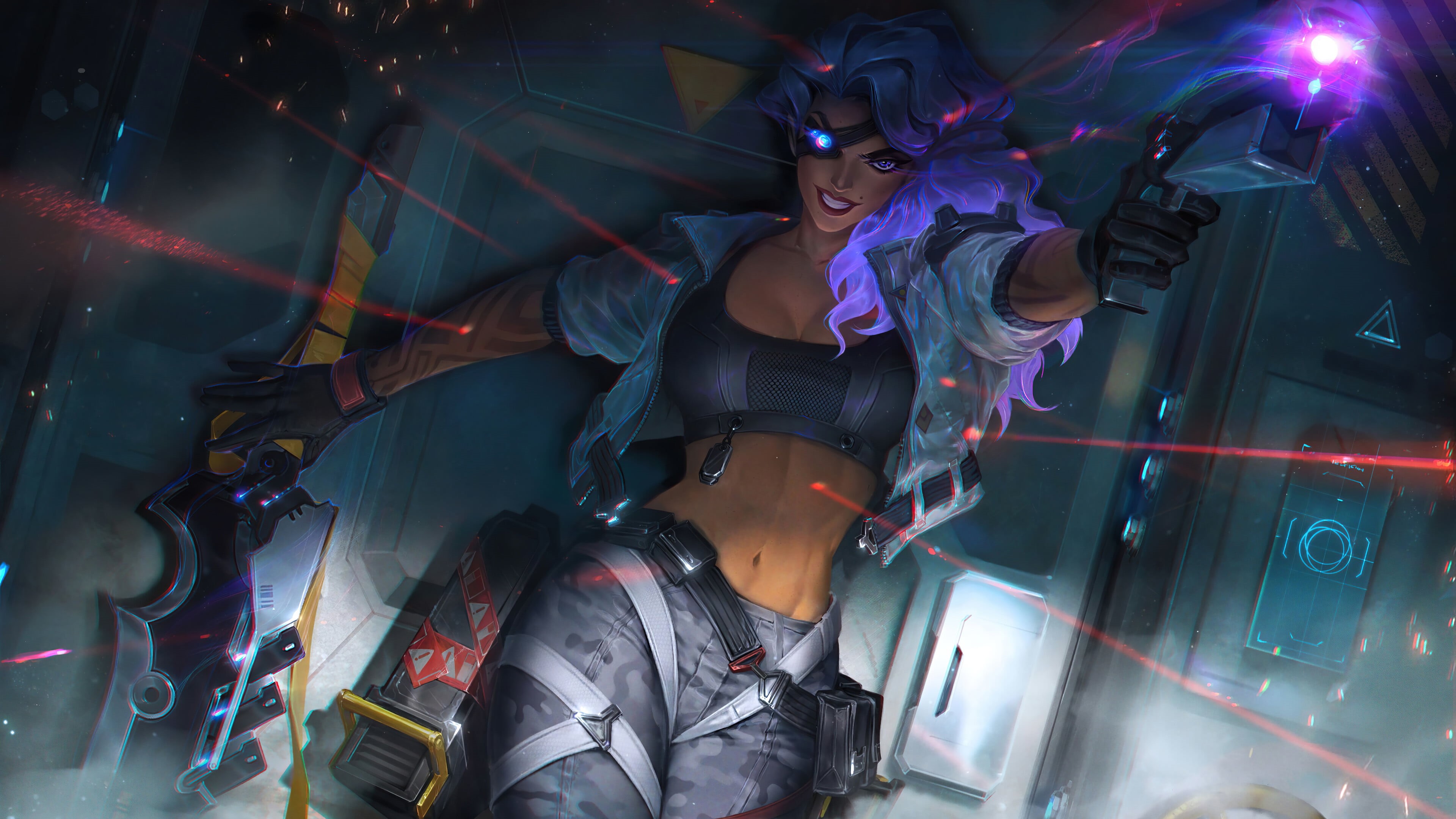 ADC, 4K, Adcarry, shot, Samira (League of Legends), Riot Games, League of Legends, HD Wallpaper