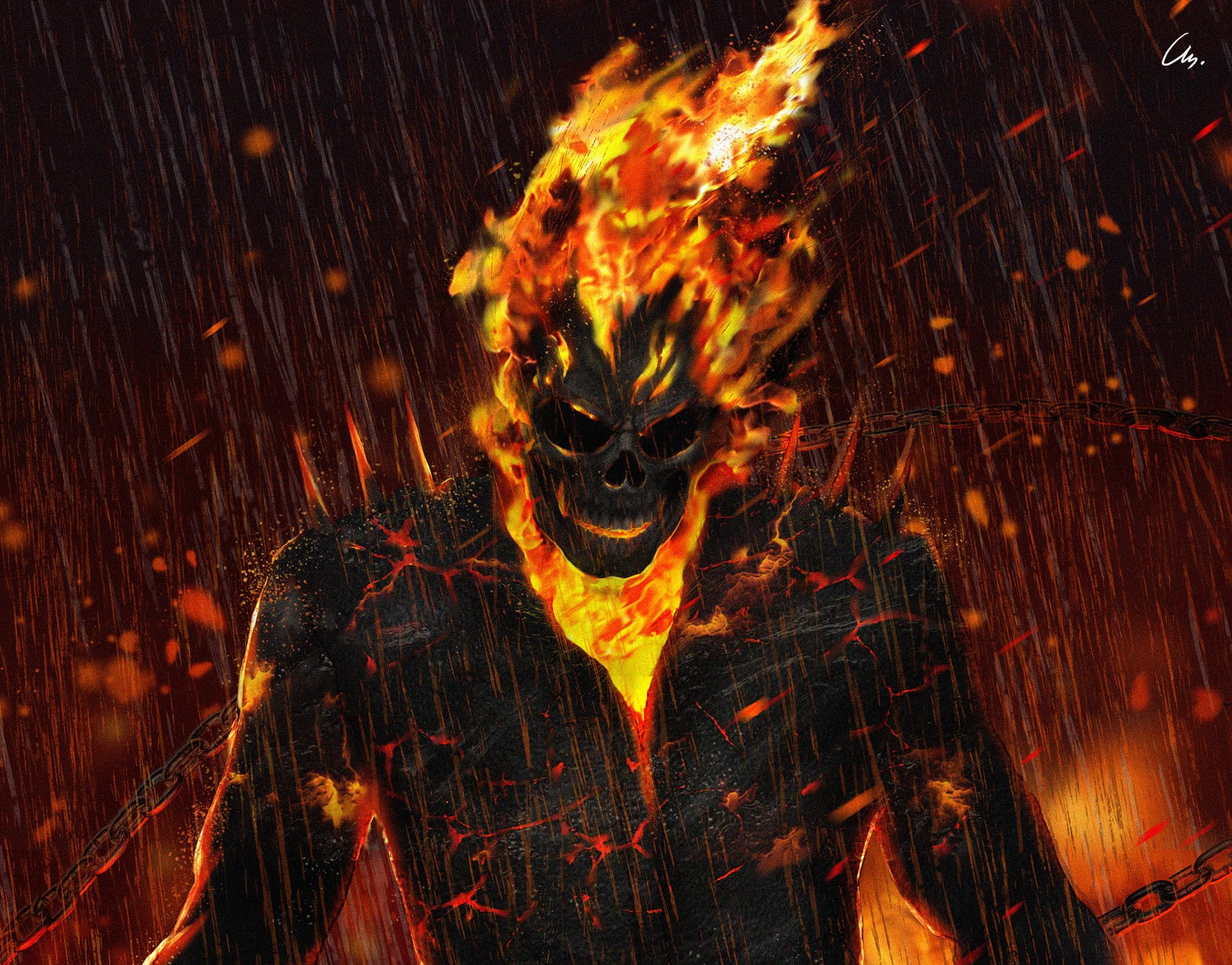 1080P, Ghost Rider, Comics, HD Wallpaper