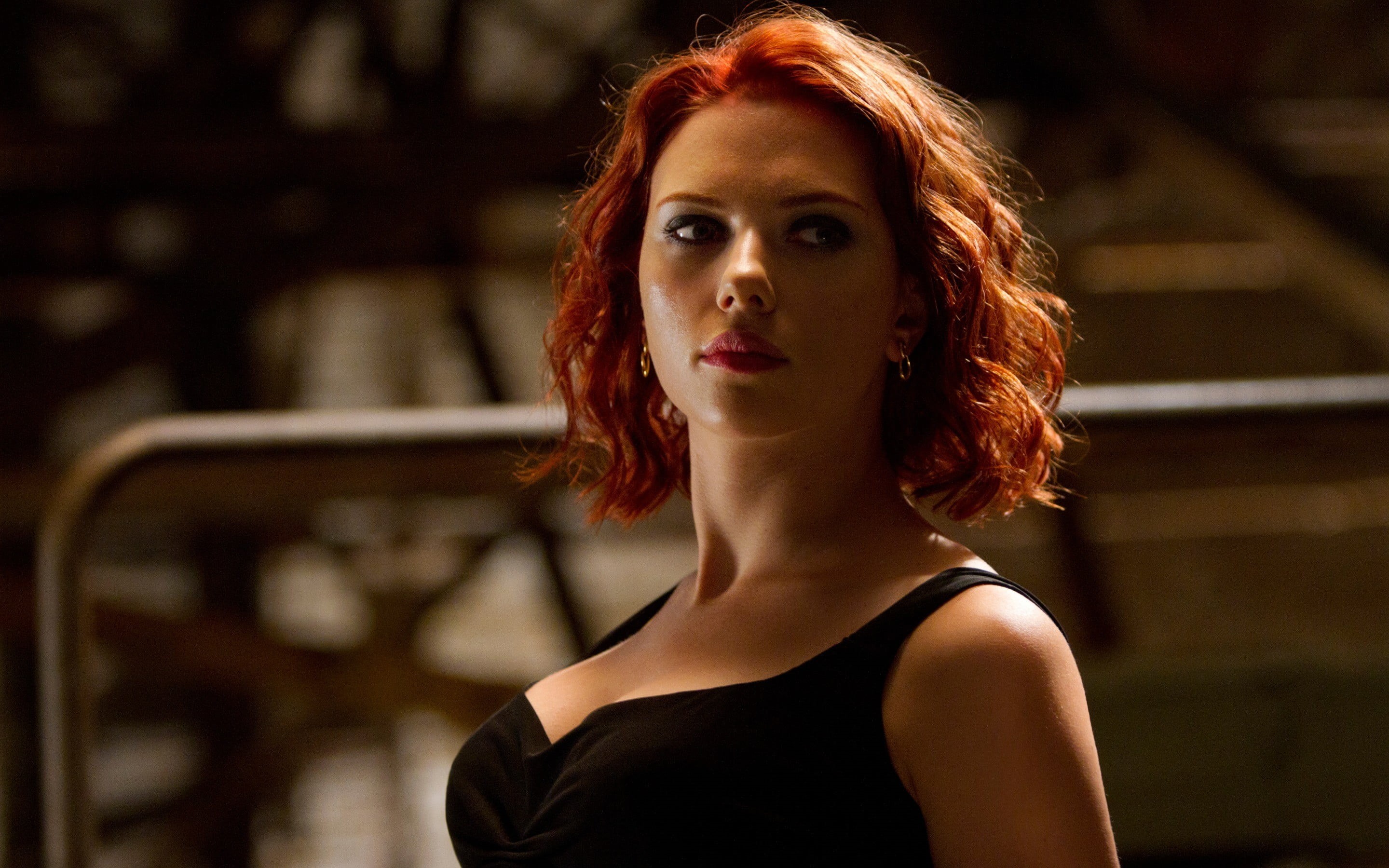 one person, hair, The Avengers, young adult, fashion, focus on foreground, dyed red hair, young women, adult, looking at camera, looking, dyed hair, portrait, HD Wallpaper