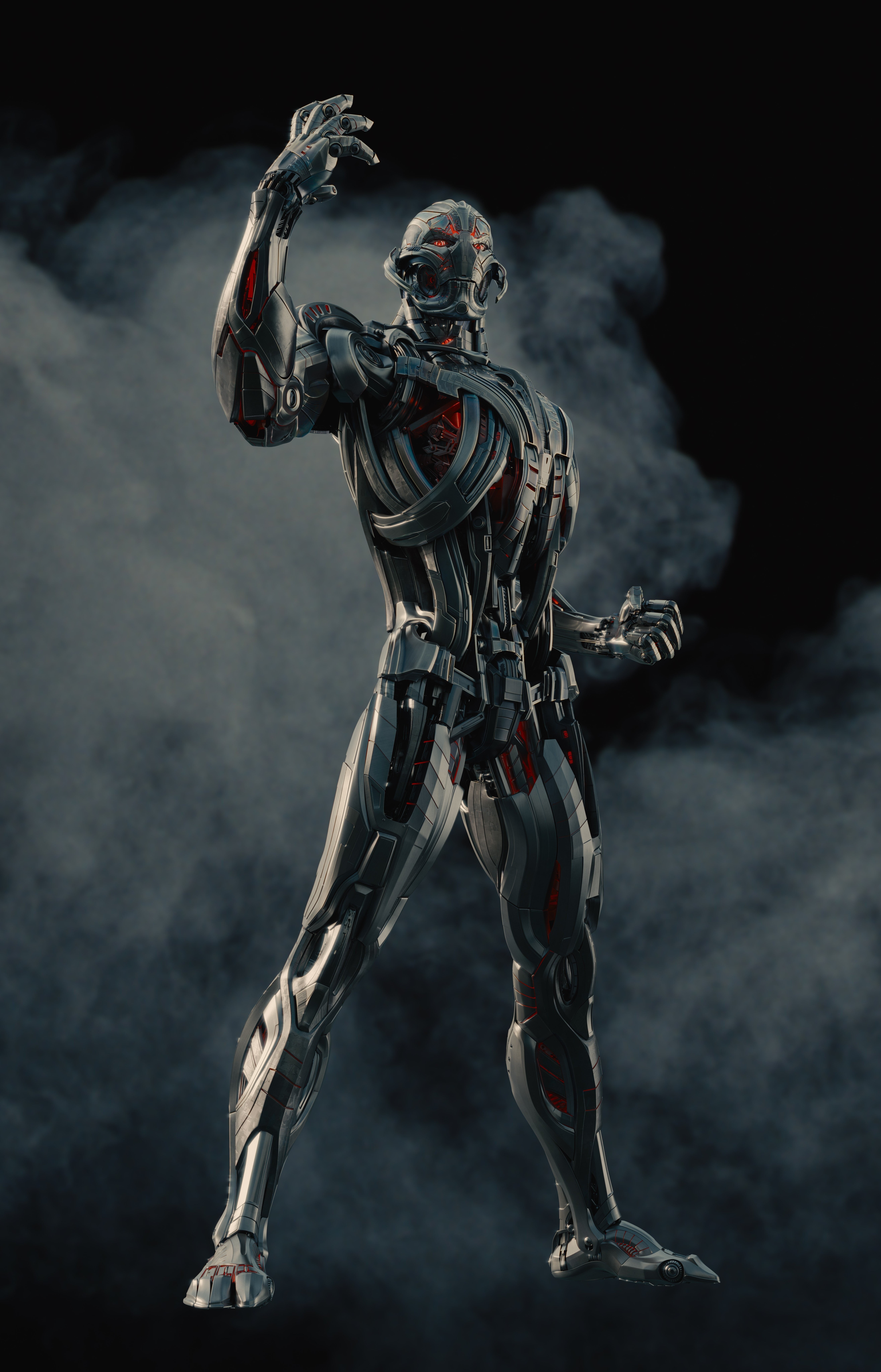 horror, human bone, The Avengers, technology, Ultron, Avengers: Age of Ultron, people, nature, robot, studio shot, indoors, cyborg, 8K, skeleton, Phone HD Wallpaper