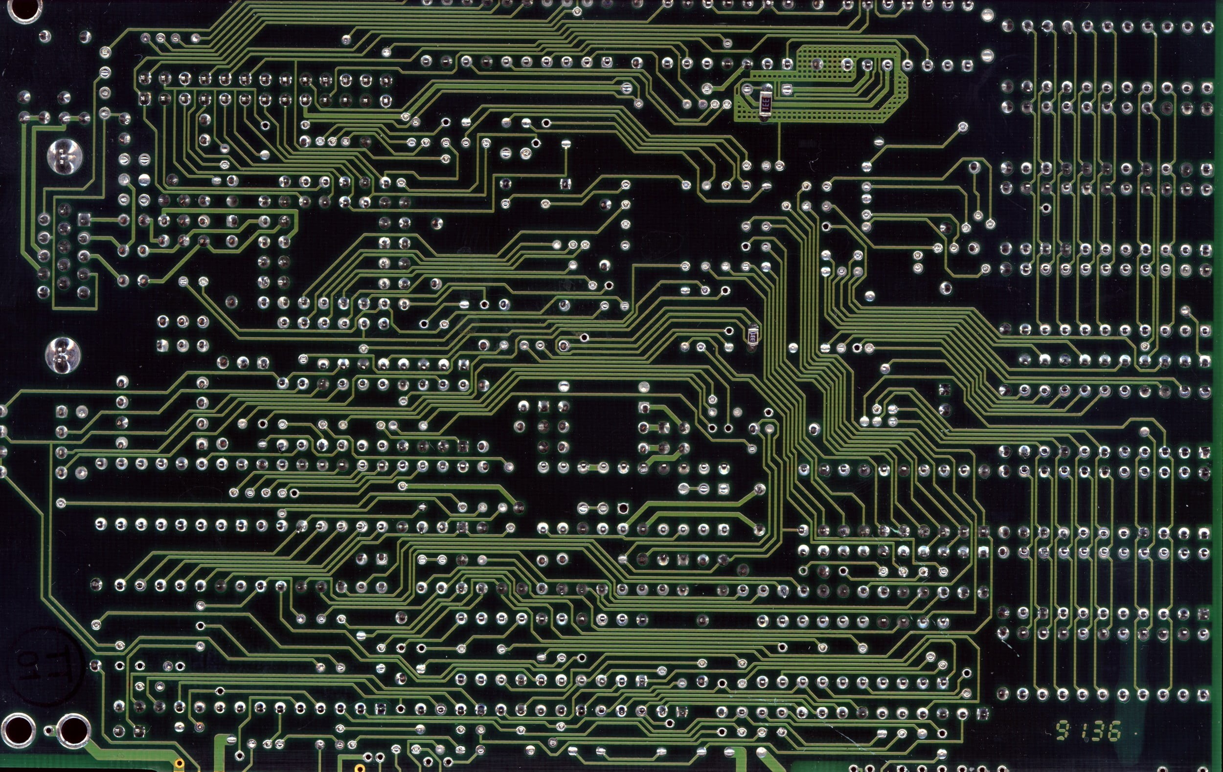 mother board, green, indoors, circuits, computer, industry, computer equipment, 1080P, internet, no people, computer part, close-up, electronics industry, HD Wallpaper