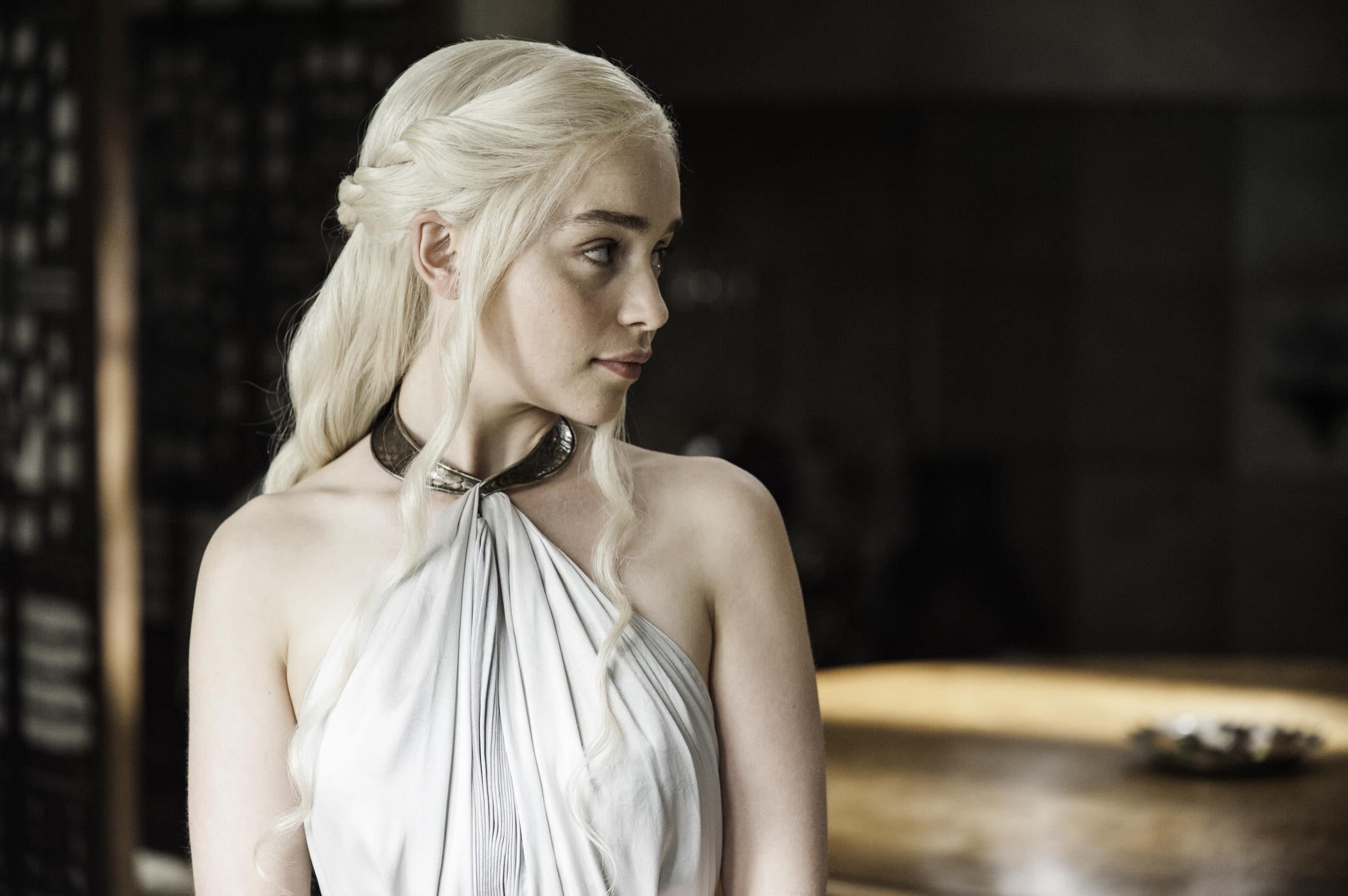 Game of Thrones, hairstyle, adult, fashion, headshot, emilia, Emilia Clarke, beautiful people, focus on foreground, indoors, beauty, looking, hair, women, HD Wallpaper