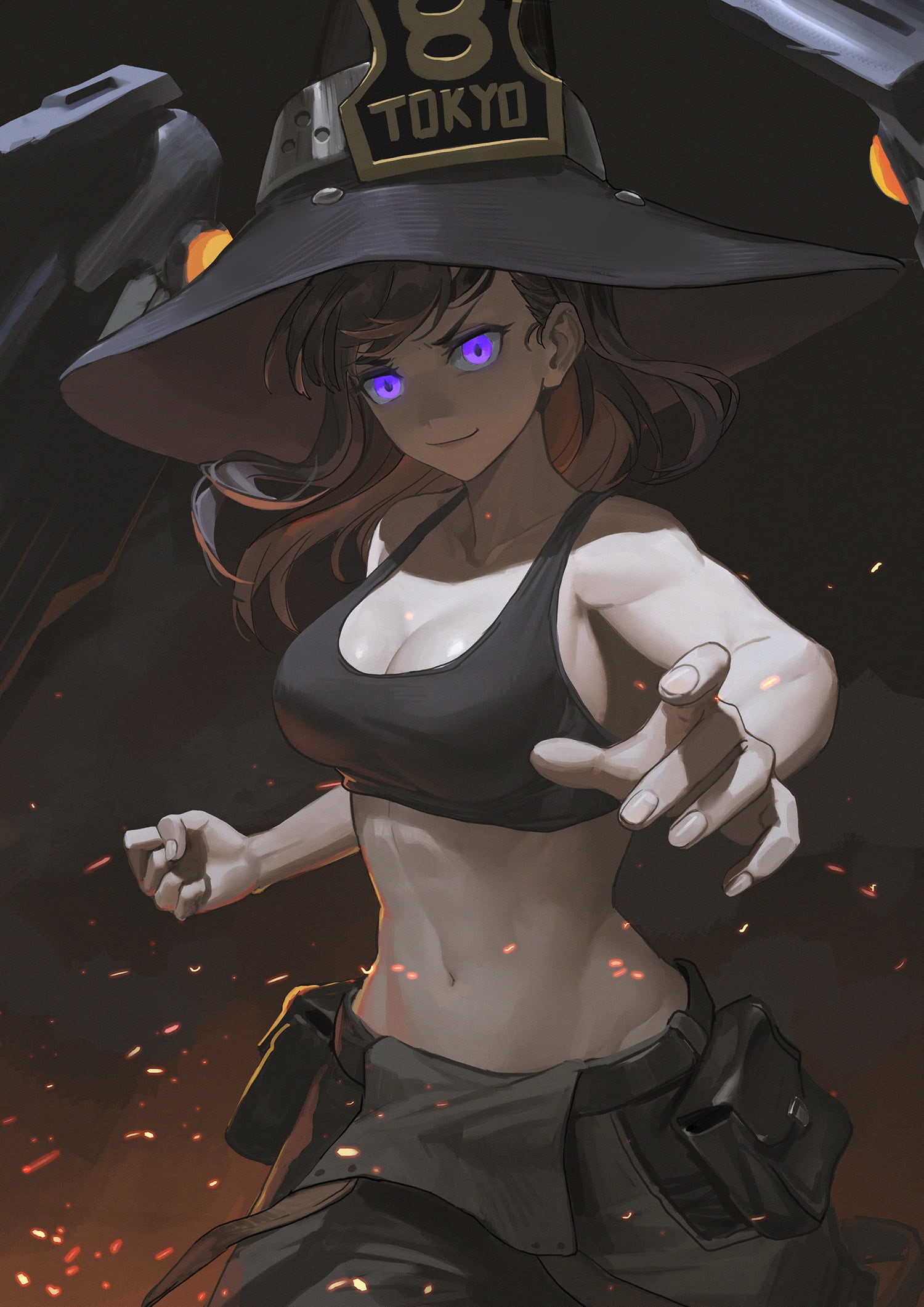 kirino ttk, Maki Oze, anime girls, 1080P, anime, Enen no Shouboutai, Phone HD Wallpaper