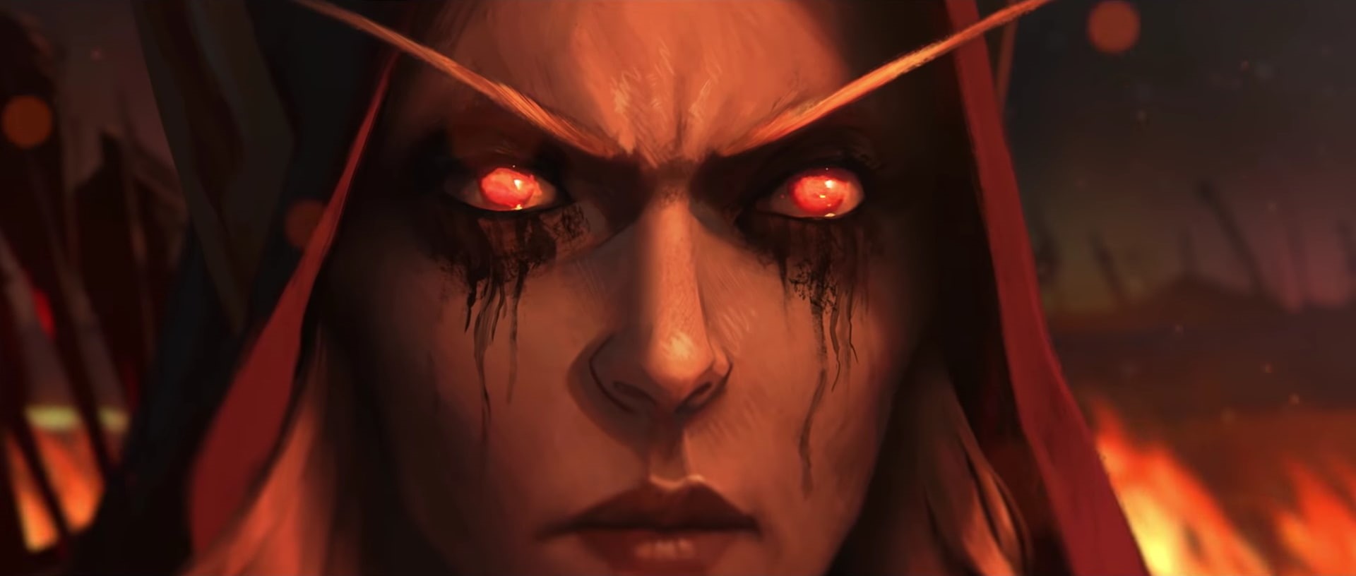 1080P, World of Warcraft, Sylvanas Windrunner, Warbringers, fire, HD Wallpaper