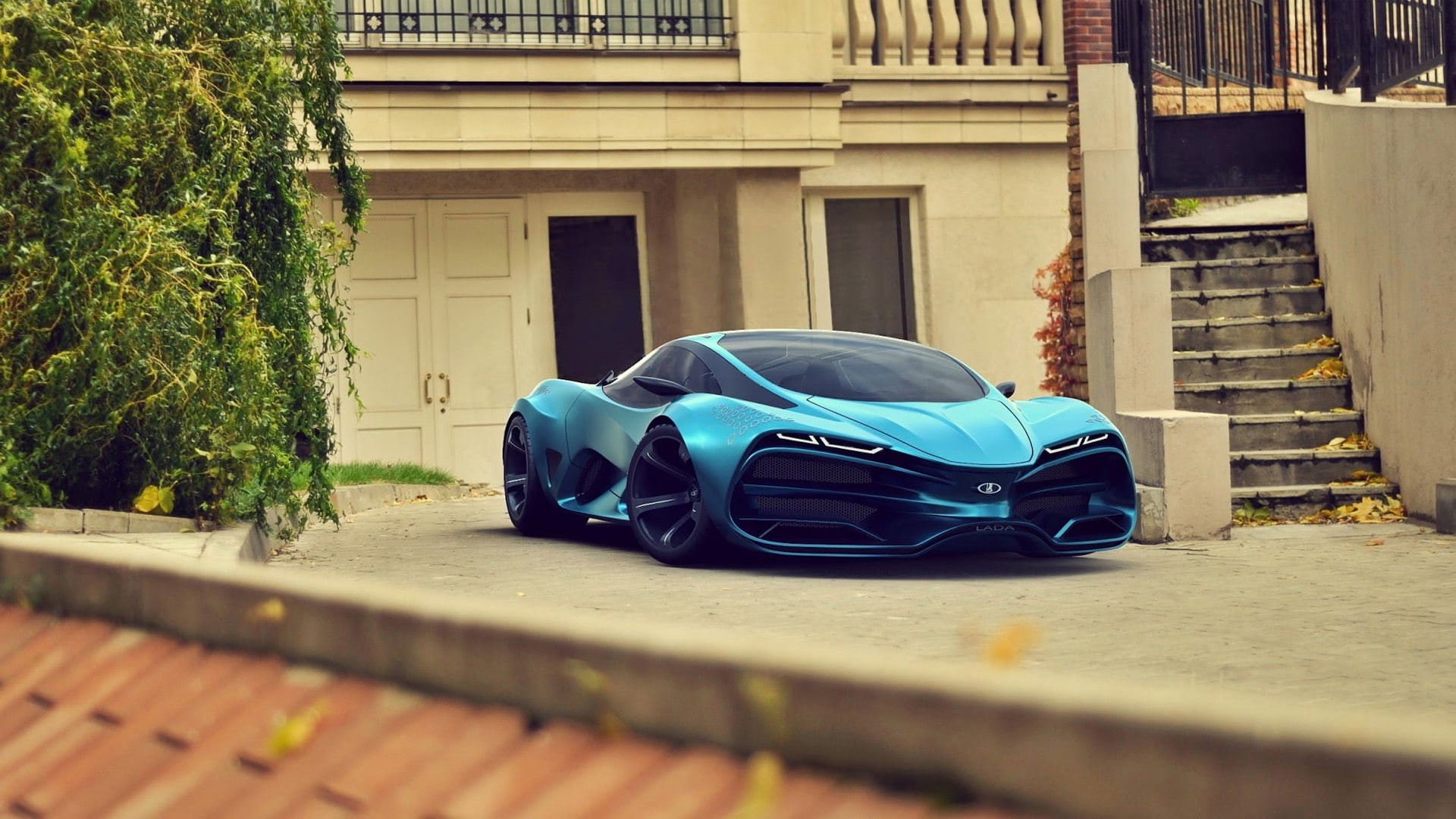 hd, raven, lada, 2015, car, concept, 1080P, supercar, HD Wallpaper