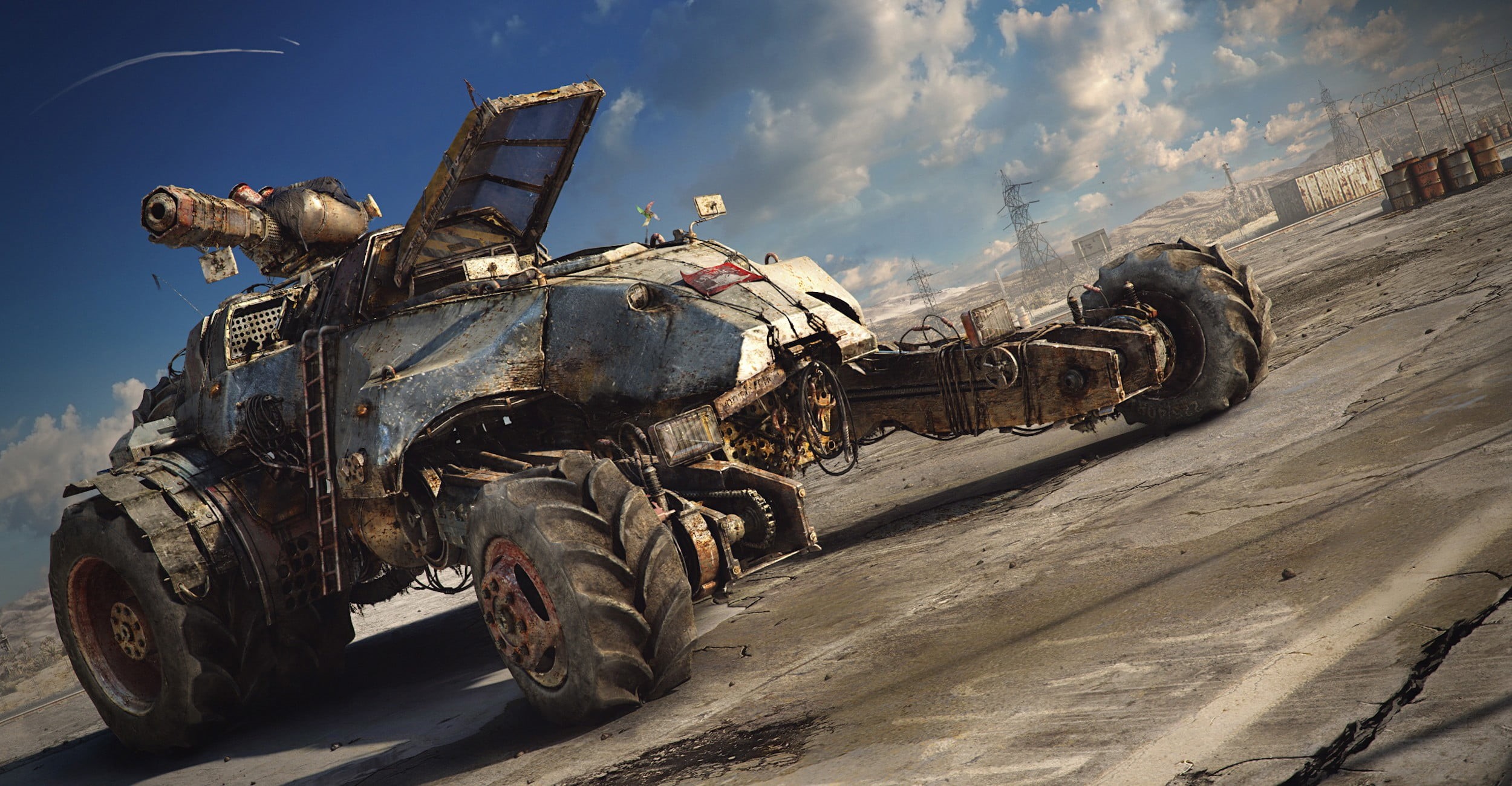 air vehicle, science fiction, side view, transportation, army, road, military, no people, farcry, cloud - sky, land vehicle, outdoors, water, sky, mode of transportation, HD Wallpaper