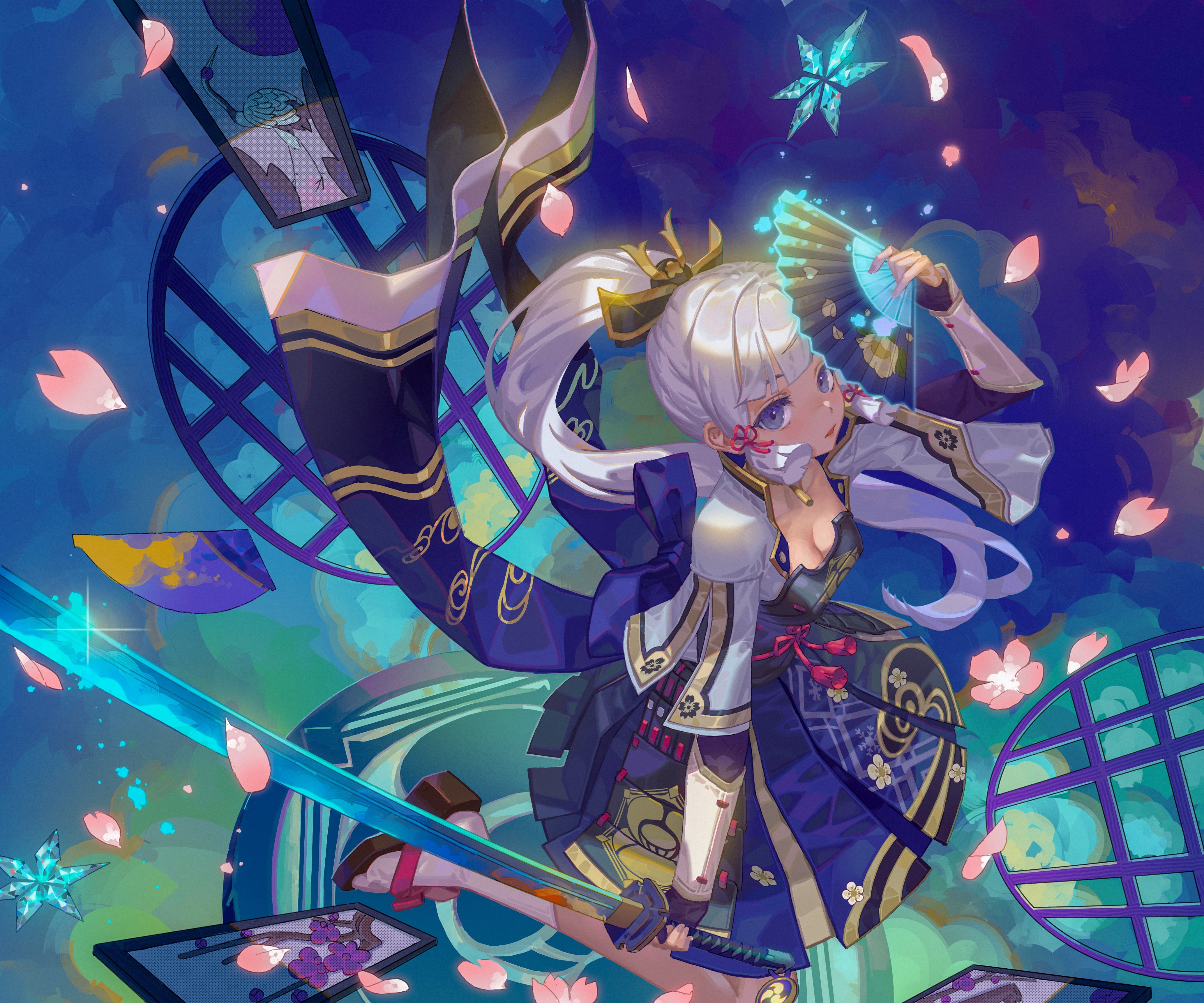 Kamisato Ayaka(Genshin Impact), 4K, Genshin Impact, HD Wallpaper