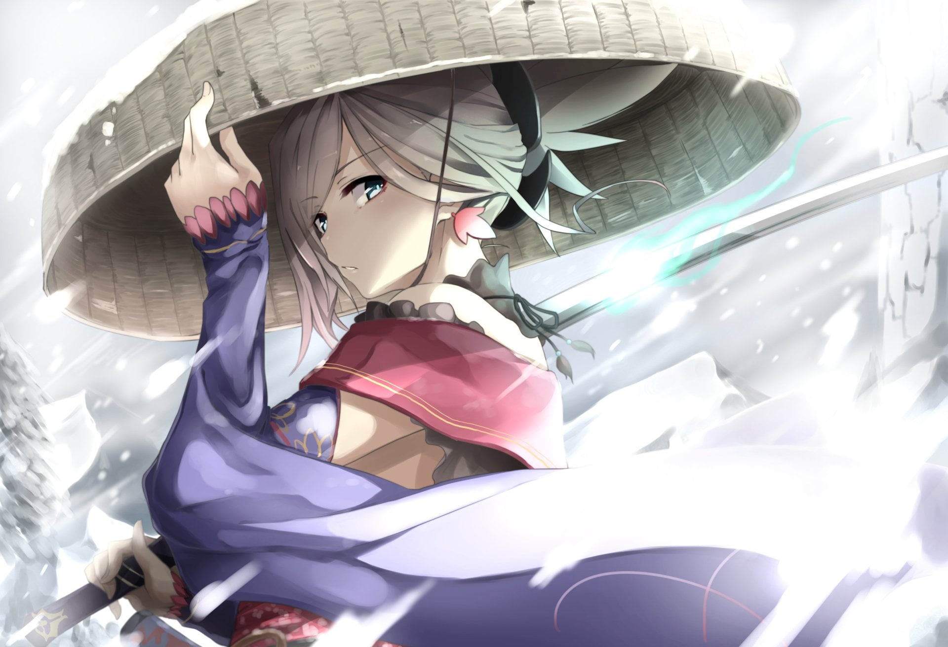 human representation, hat, transportation, close-up, 1080P, Fate/Grand Order, Miyamoto Musashi, Fate Series, mode of transportation, fashion, no people, HD Wallpaper
