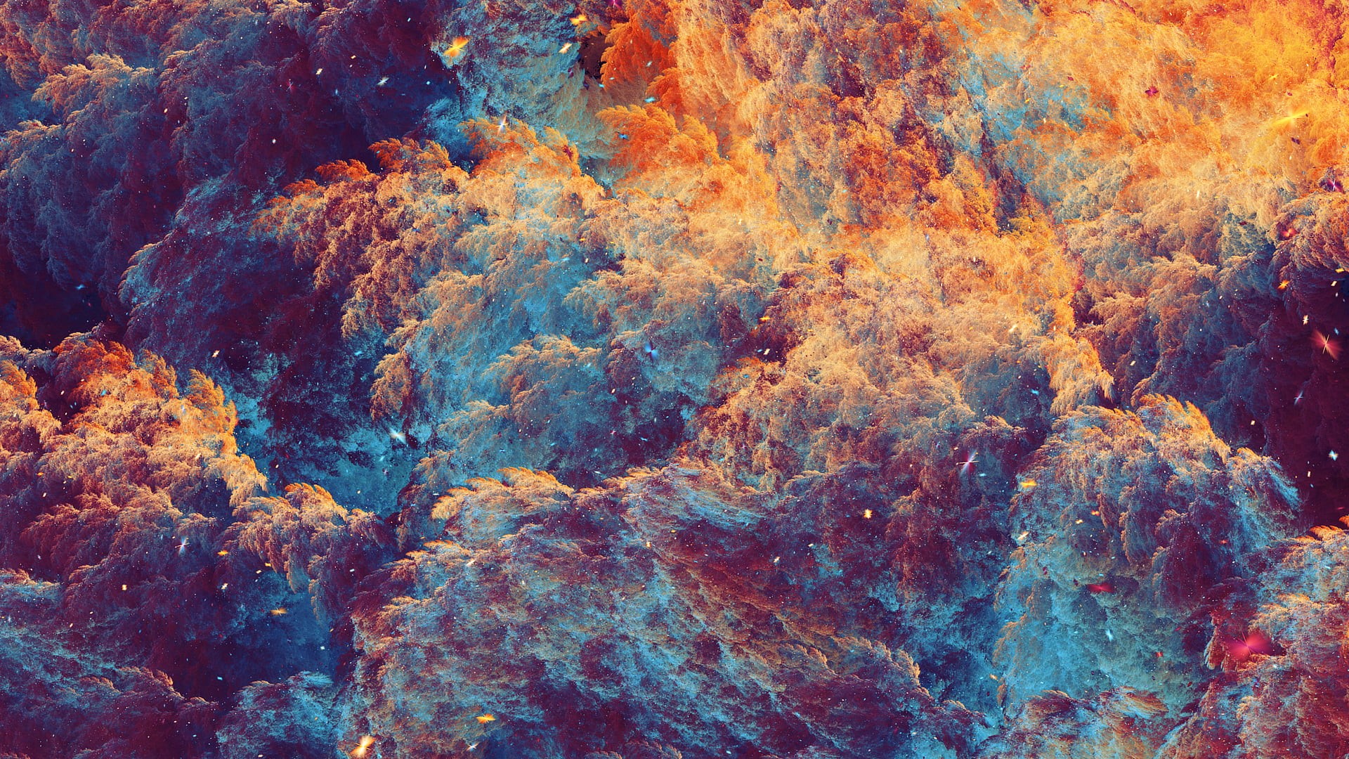 smoke, sea, colorful, abstract, rock, close-up, full frame, clouds, textured, backgrounds, underwater, multi colored, orange color, day, black, rock - object, HD Wallpaper
