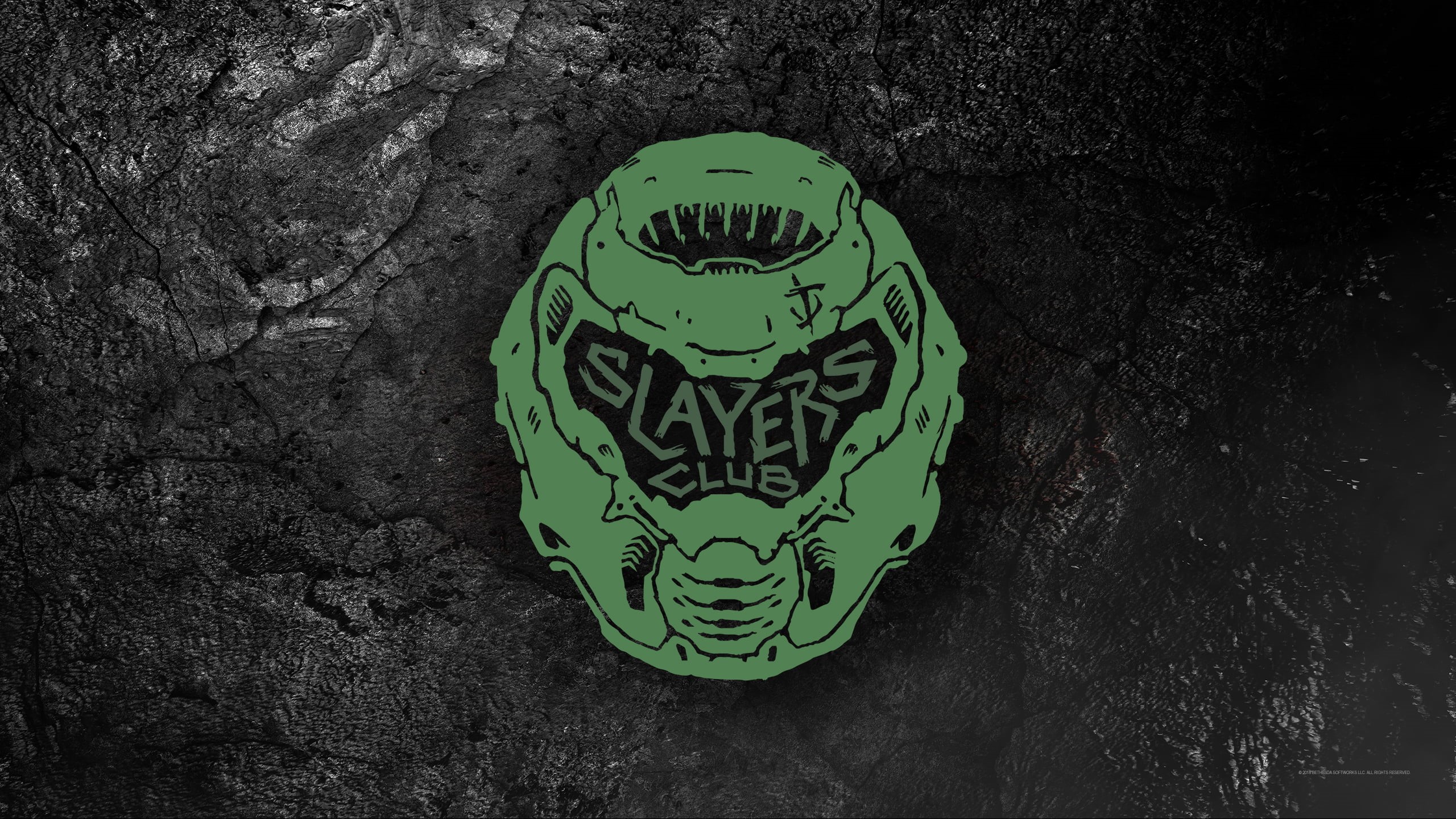 rocks, DOOM Eternal, 2K, Doom Slayers Club, helmet, HD Wallpaper