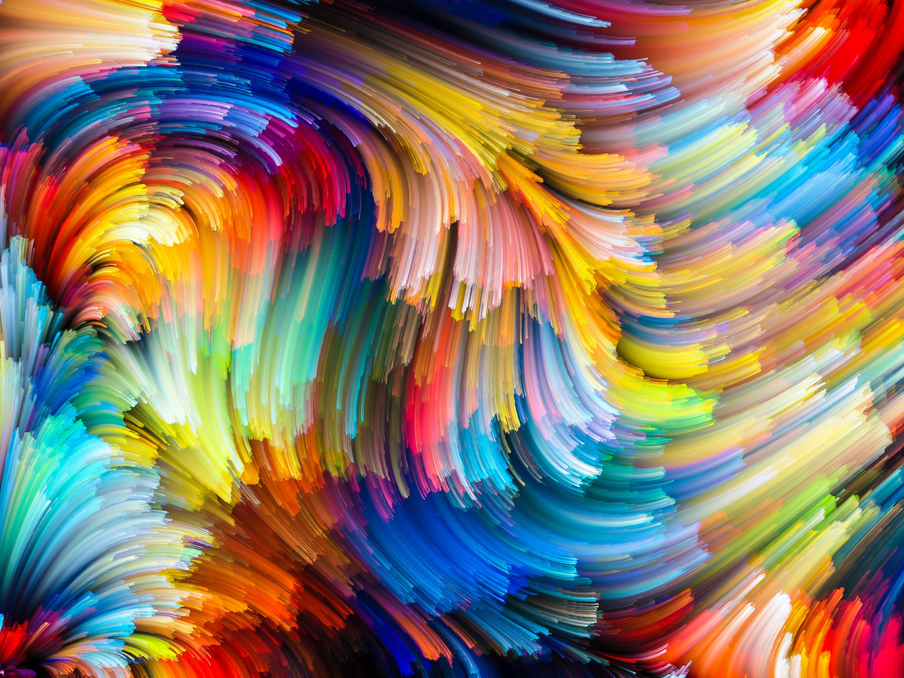 studio shot, full frame, no people, painting, backgrounds, water, choice, multi colored, 2K, psychedelic, light - natural phenomenon, paint, multi, indoors, HD Wallpaper