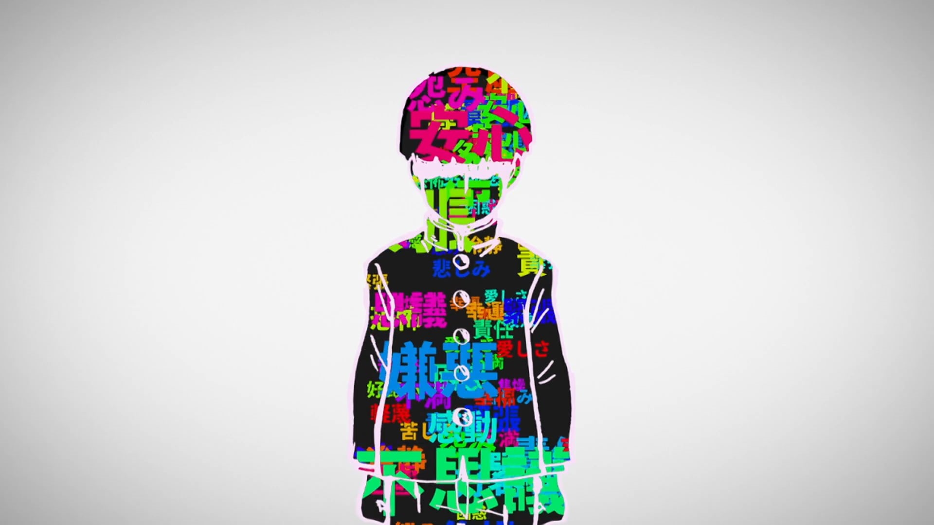 1080P, text, Mob Psycho 100, Kageyama Shigeo, school uniform, Shigeo Kageyama, HD Wallpaper