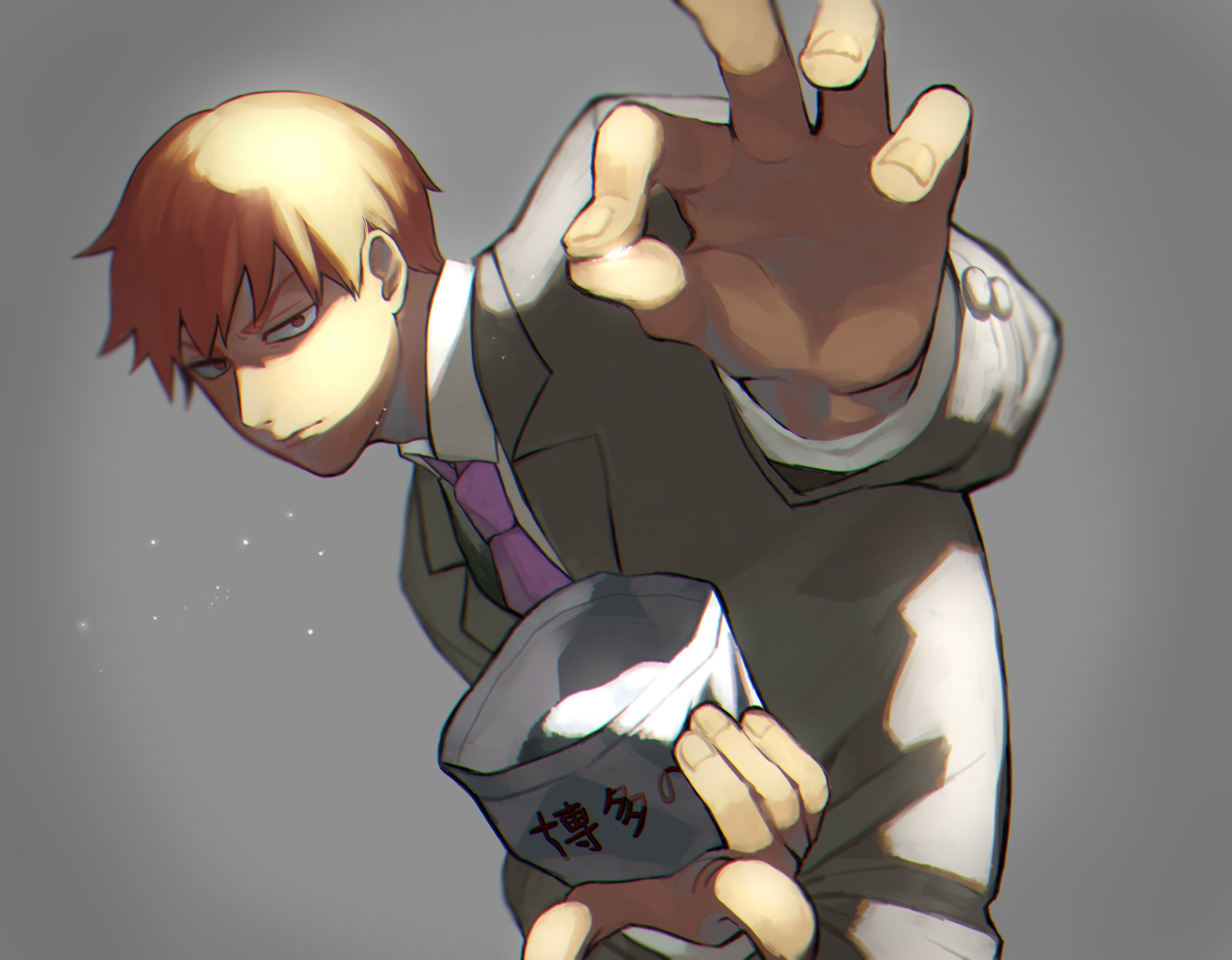 representation, gray, mob psycho 100, lighting equipment, gray background, close-up, human hand, 2K, mannequin, holding, human limb, one person, indoors, HD Wallpaper