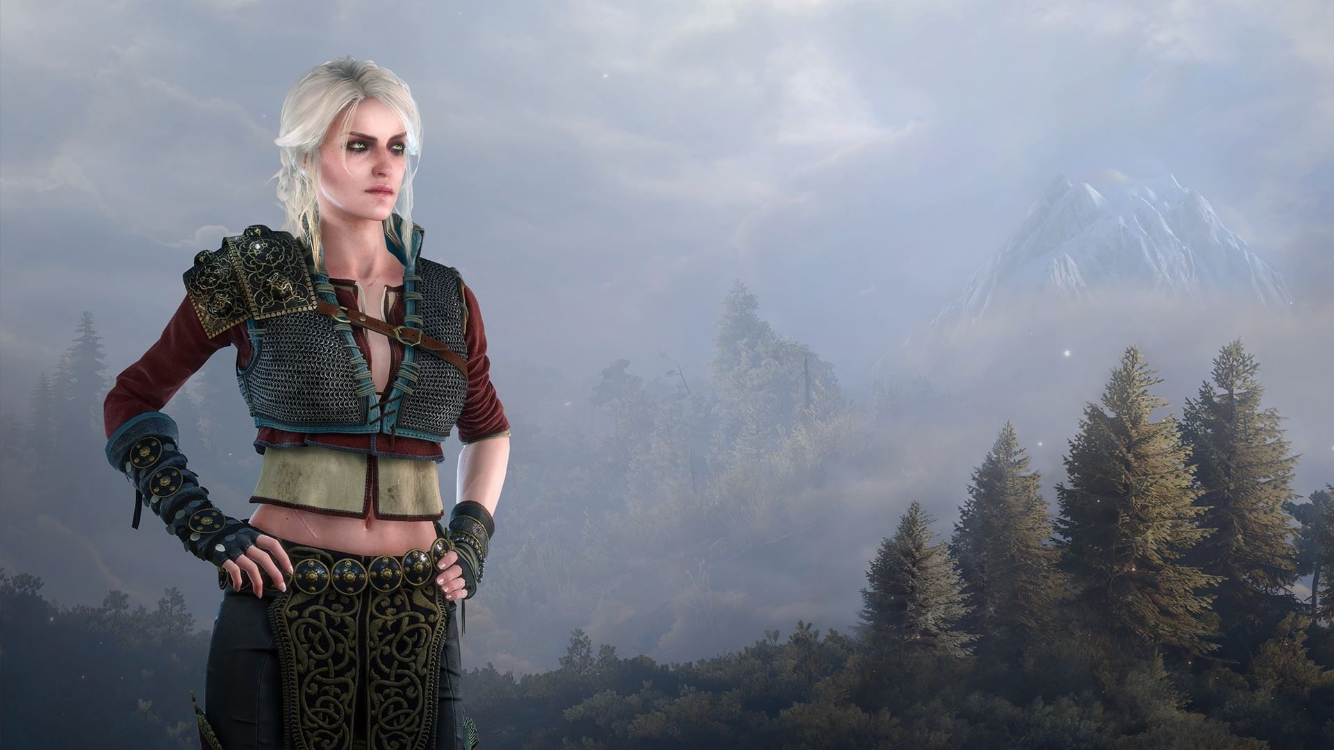 tree, leisure activity, lifestyles, women, front view, game, outdoors, females, beauty in nature, young women, three quarter length, The Witcher, 1080P, HD Wallpaper