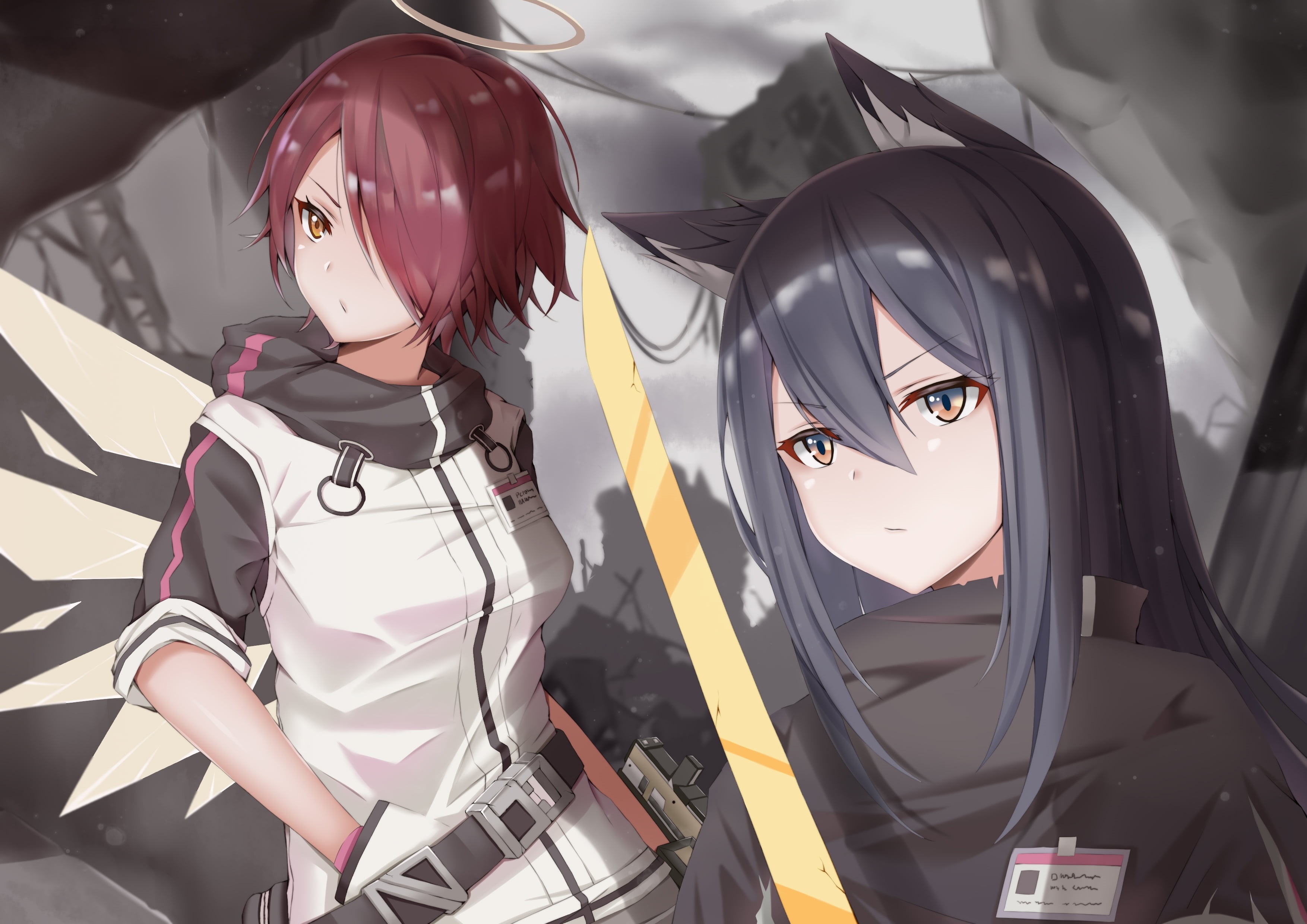 Arknights, Exusiai (Arknights), Texas (Arknights), 2K, anime, anime girls, HD Wallpaper