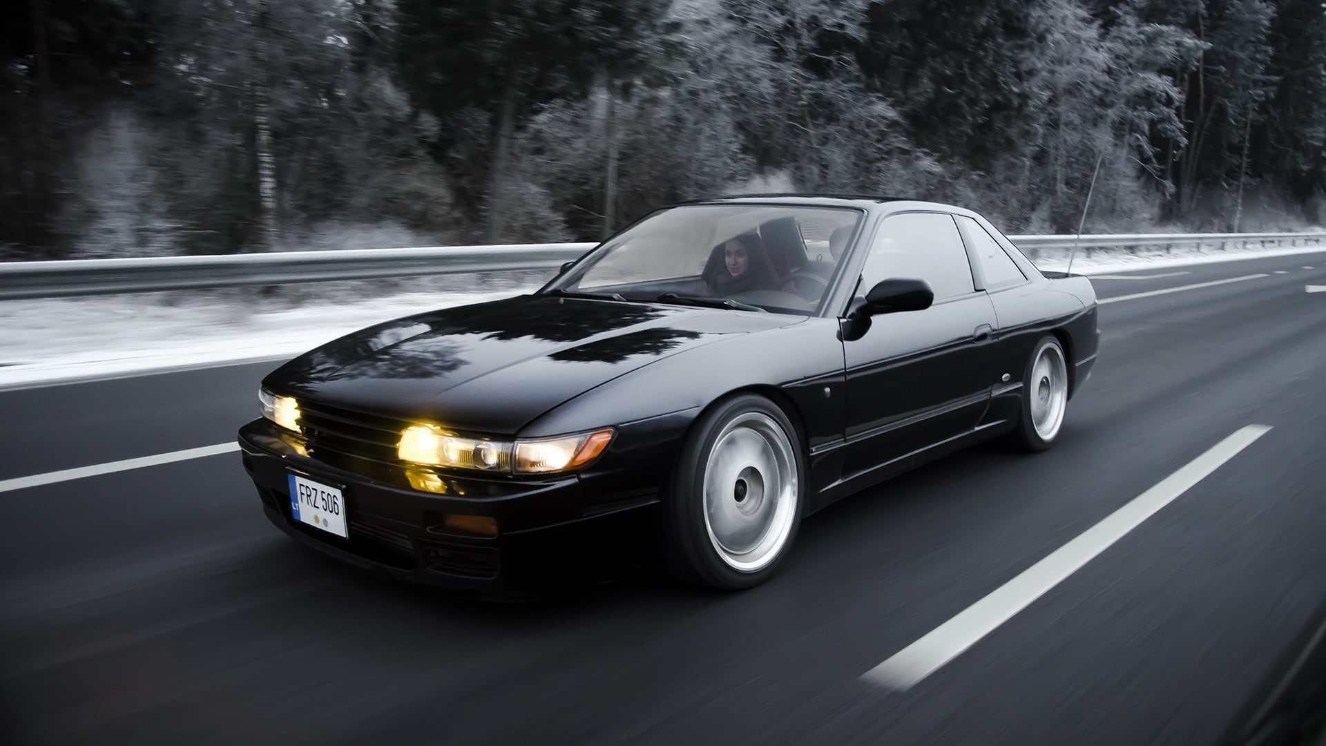 road, city, winter, travel, JDM, day, street, land vehicle, nature, 1080P, black, motion, Japan, blurred motion, speed, tree, mode of transportation, wheel, HD Wallpaper