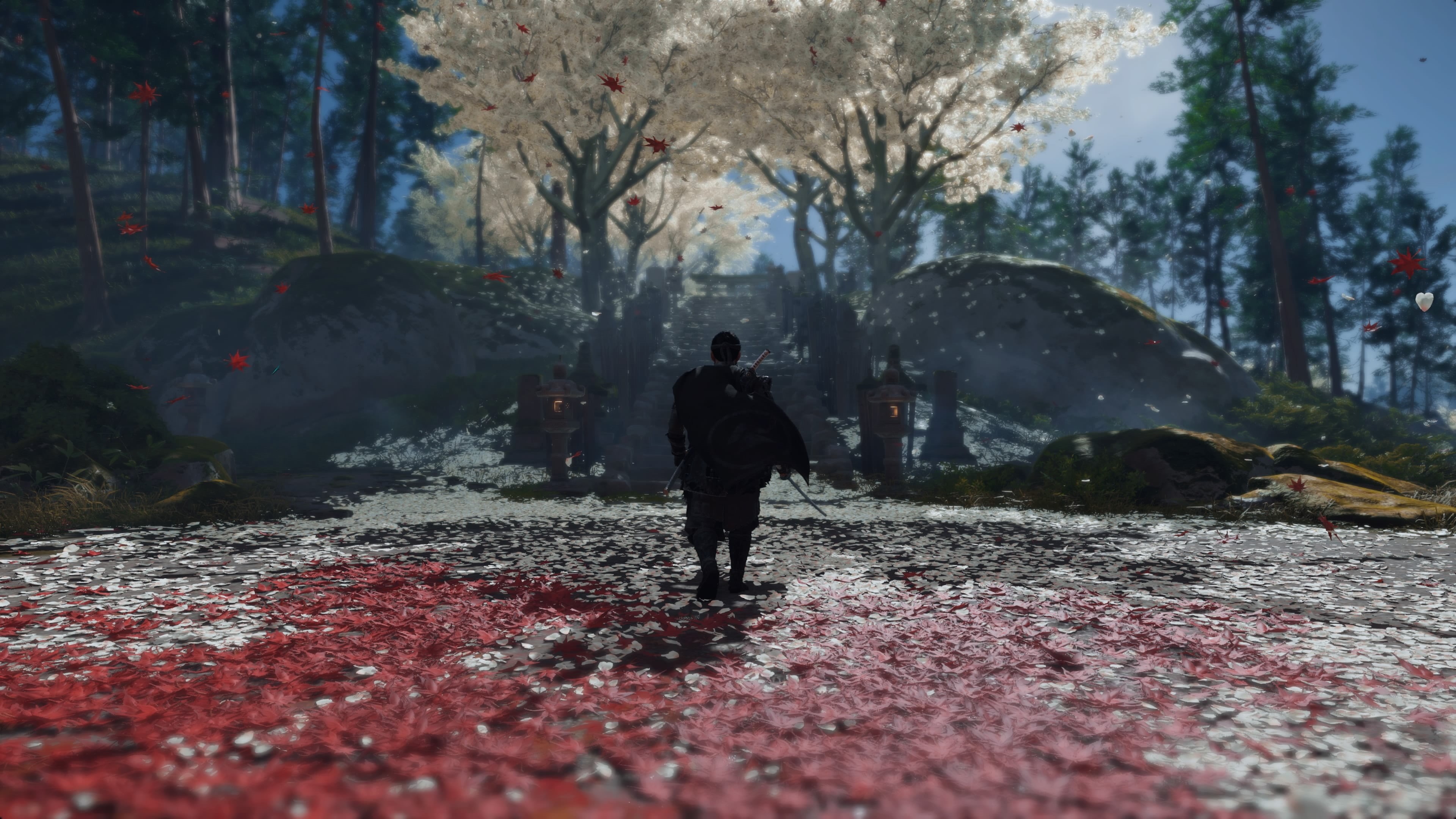 horse, Duel, PlayStation 4, 4K, Ghost of Tsushima, war, video games, Japan, katana, samurai, HD Wallpaper