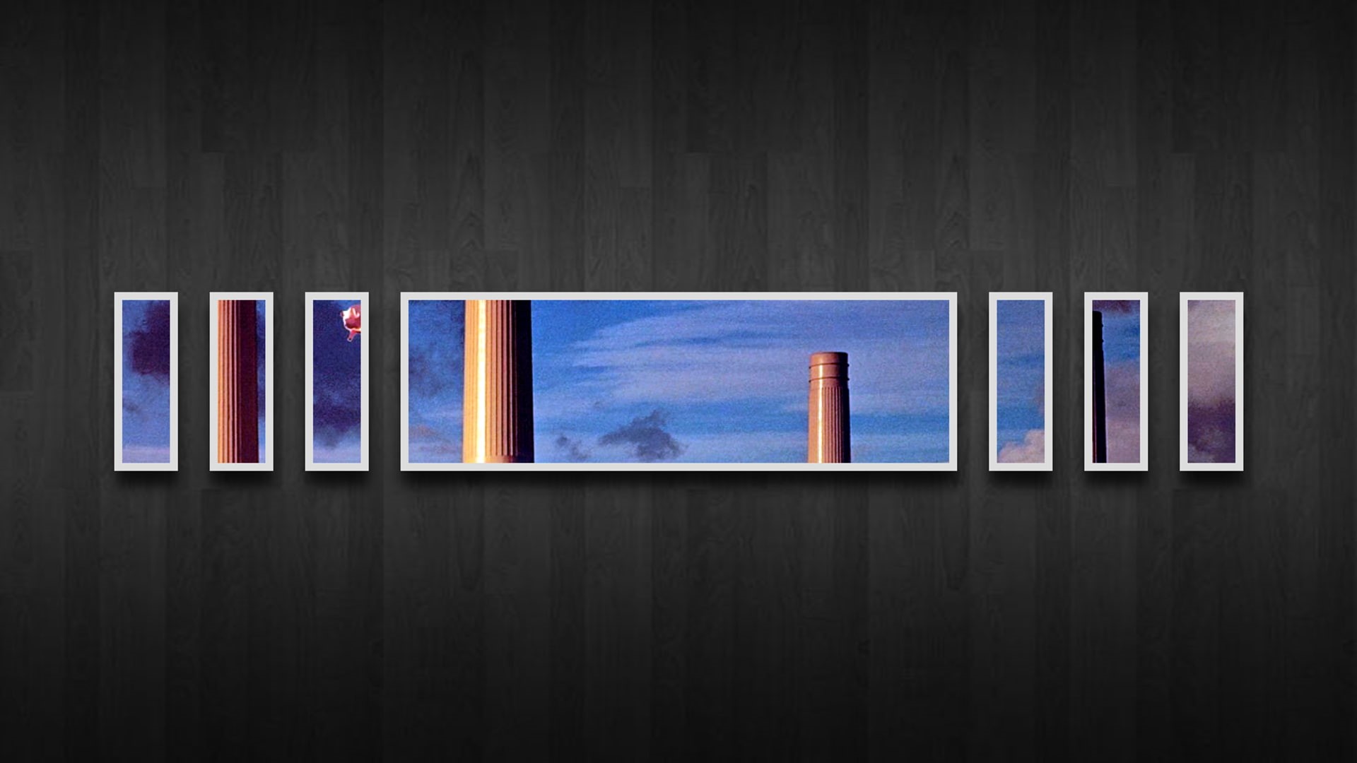 wood - material, black color, cloud - sky, indoors, simplicity, no people, Pink Floyd, in a row, album covers, shape, variation, wall - building feature, HD Wallpaper