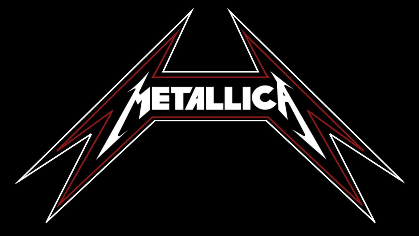 metal, 720P, capital letter, road, logo, illuminated, shape, safety, black background, heavy metal, band logo, no people, communication, night, thrash metal, HD Wallpaper