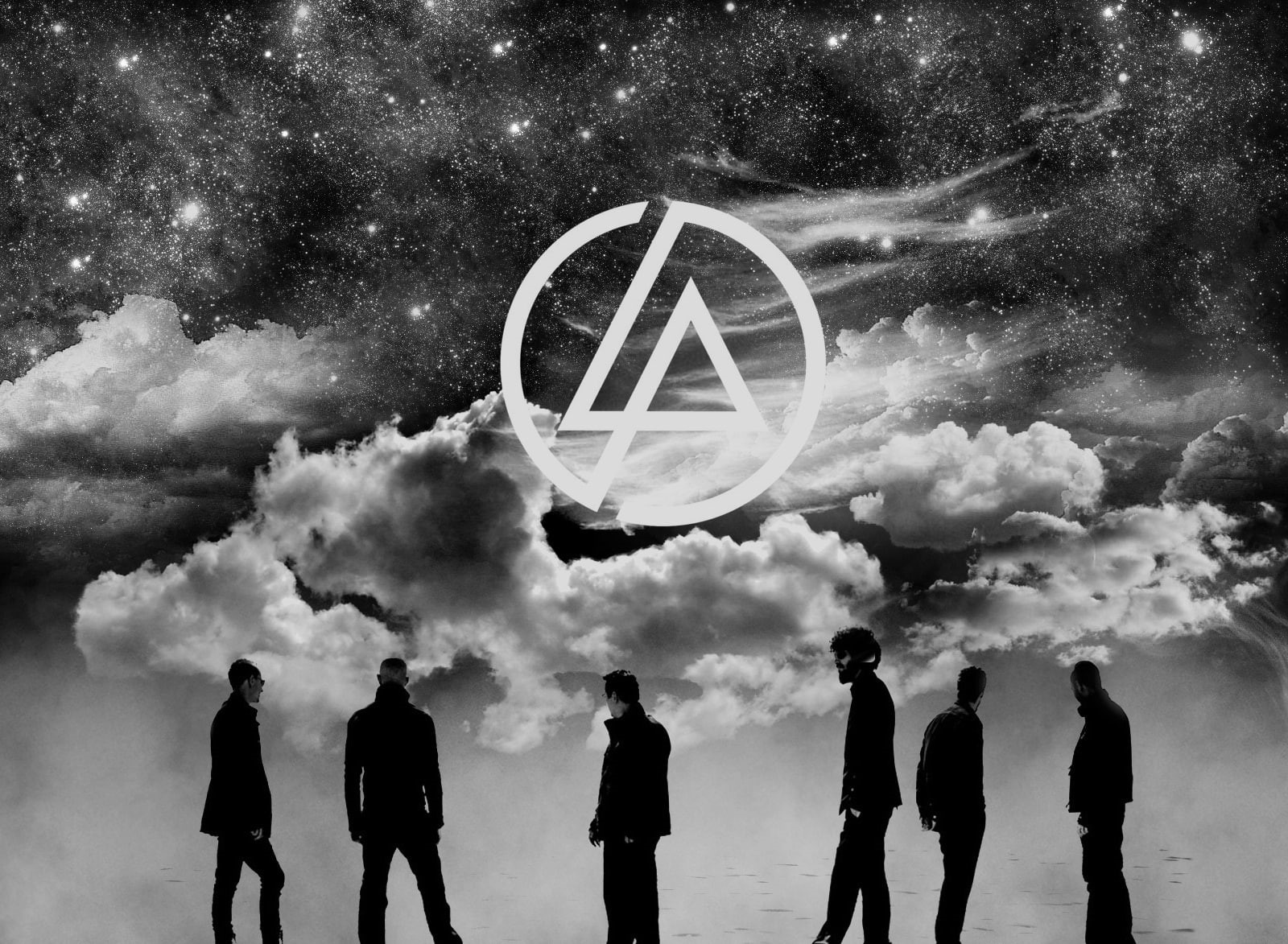people, land, day, adventure, nature, cloud - sky, outdoors, digital composite, linkin, sky, Stars, leisure activity, Music, Clouds, Band, 720P, geometric shape, HD Wallpaper