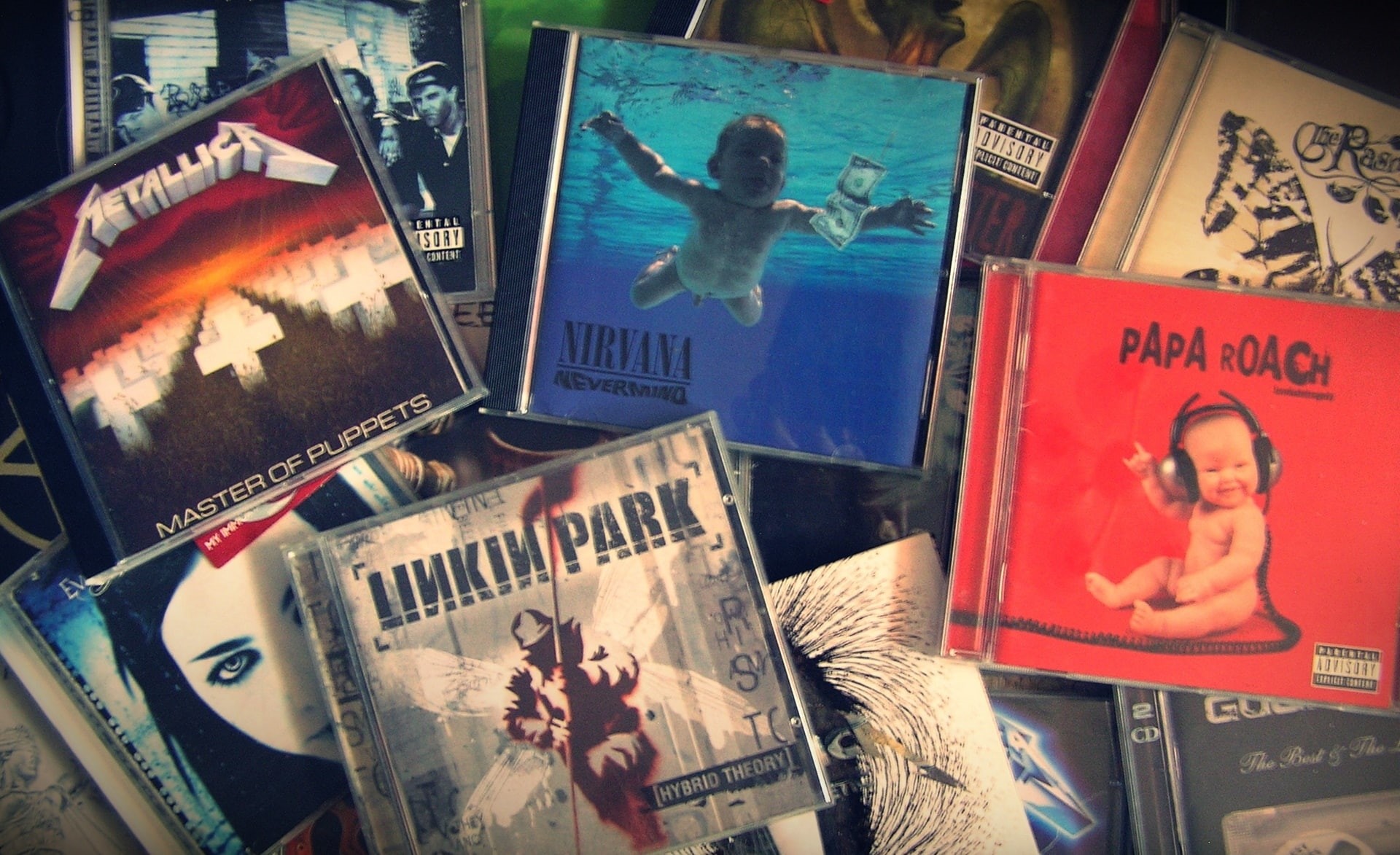 albums, choice, evanescence, still life, no people, publication, text, 1080P, album, art and craft, everything, water, communication, frame, lot, assorted, HD Wallpaper