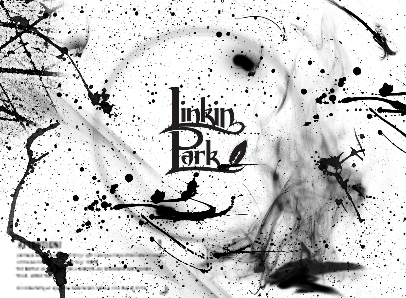 Music, black and white, art and craft, linkin, day, invertebrate, linkin park, Drops, message, dirty, logo, close-up, 720P, bw, park, representation, indoors, HD Wallpaper