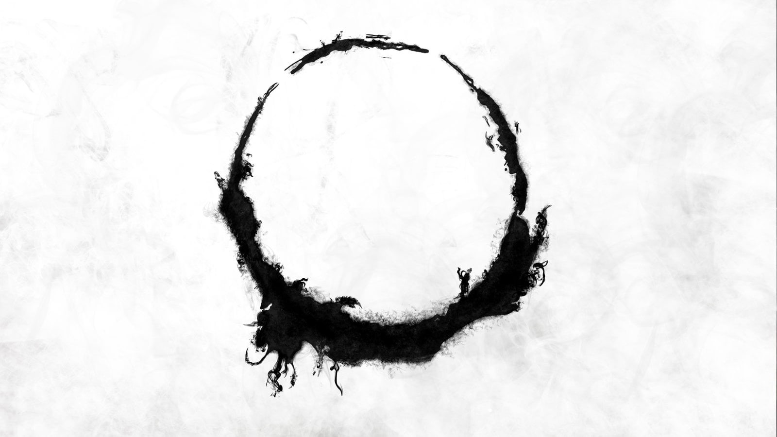  silhouette, Sanctum, tranquility, aliens, white color, sky, monochrome, circle, close-up, minimalism, movies, Arrival, round, outdoors, white, HD Wallpaper
