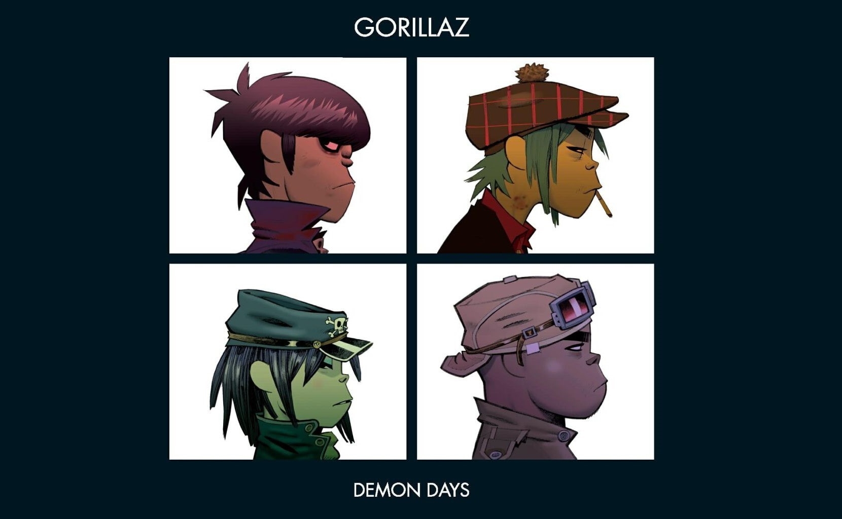 720P, Gorillaz, Demon days, music, Album Covers, HD Wallpaper