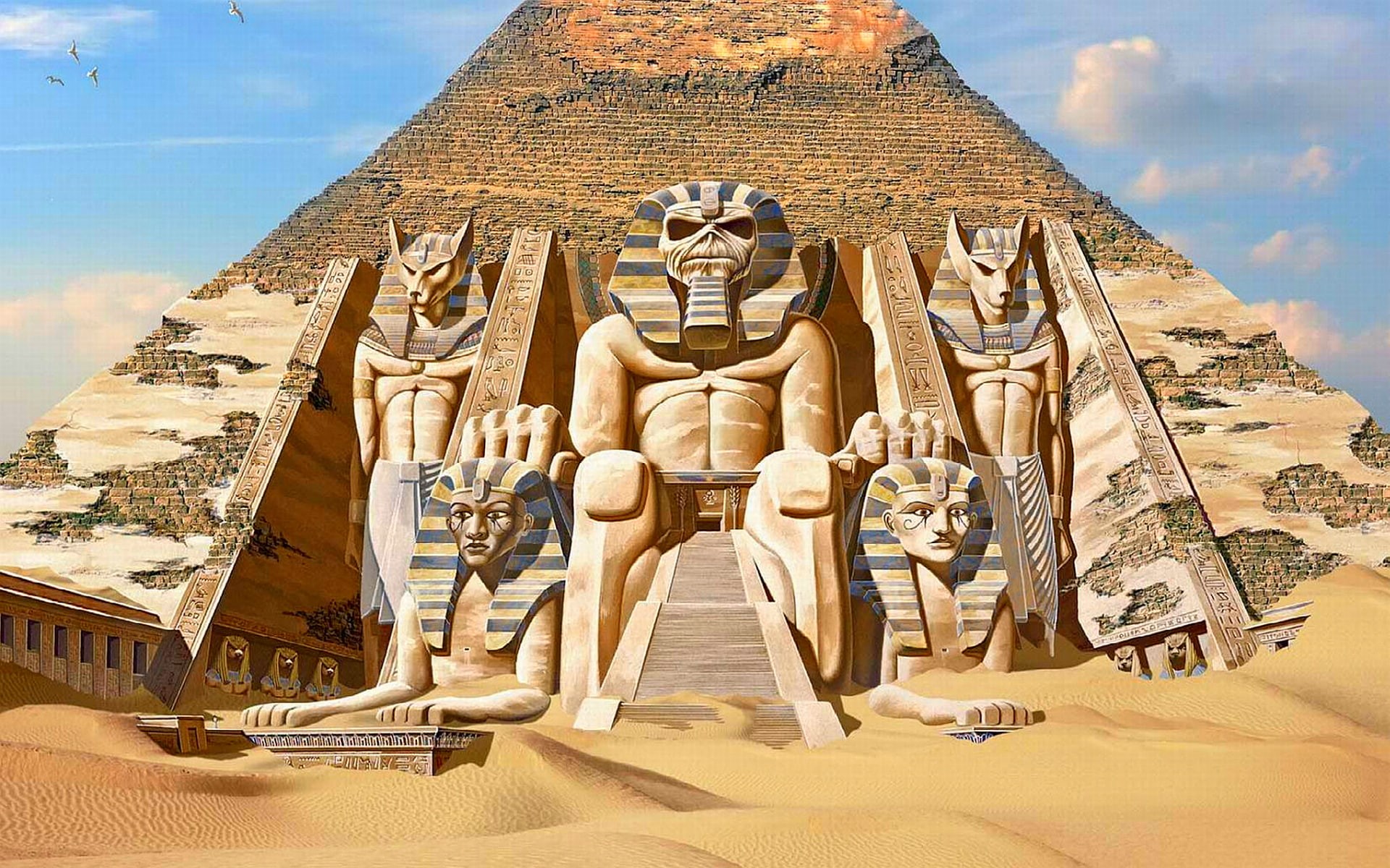 Iron Maiden, Band (Music), Powerslave, 1080P, HD Wallpaper