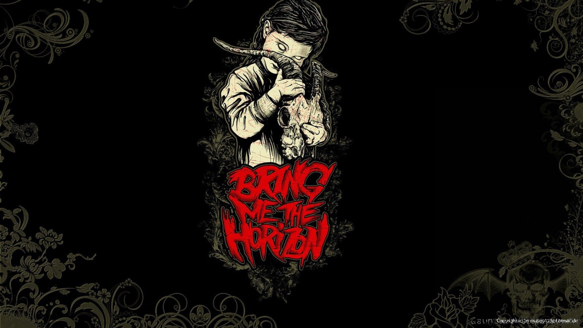 1920x1080 px, bring, 1080P, anime, metalcore, card, Bring Me The Horizon, x, sakura, hd, px, art, horizon, Music, metal, captor, HD Wallpaper