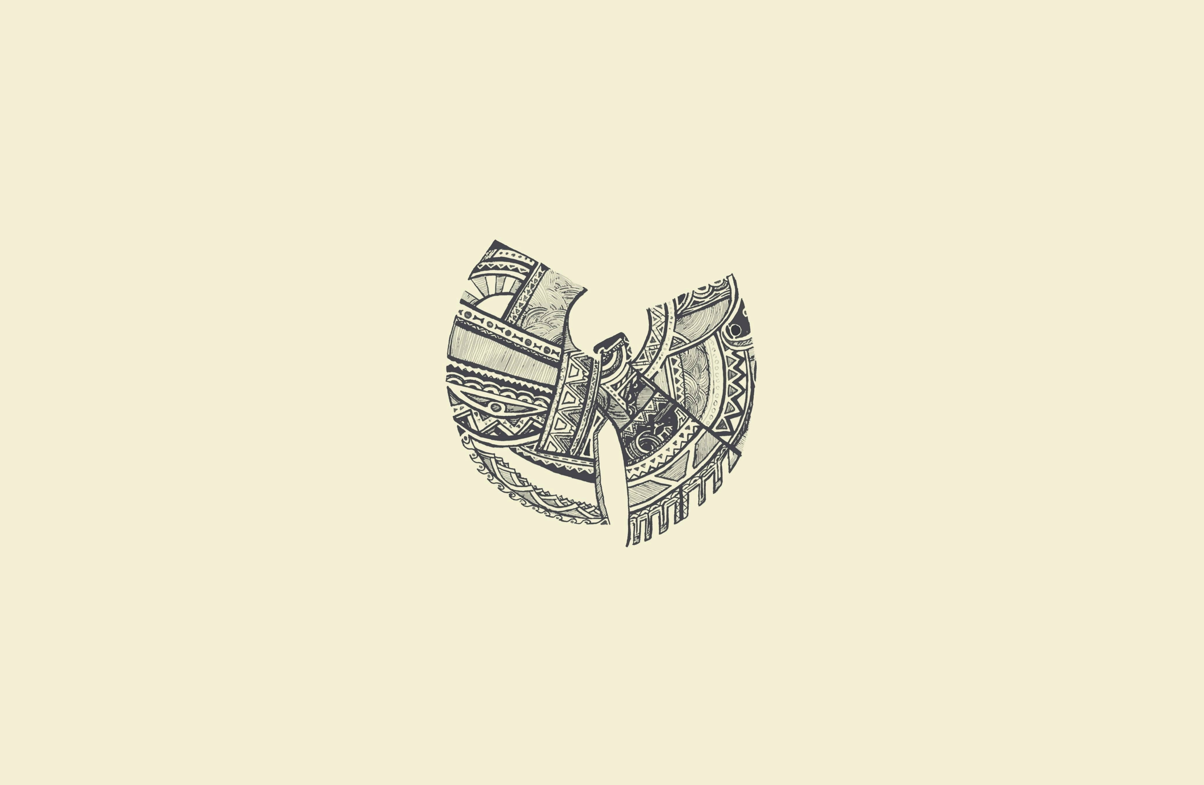 abstract, minimalism, Wu-Tang Clan, artwork, 4K, HD Wallpaper