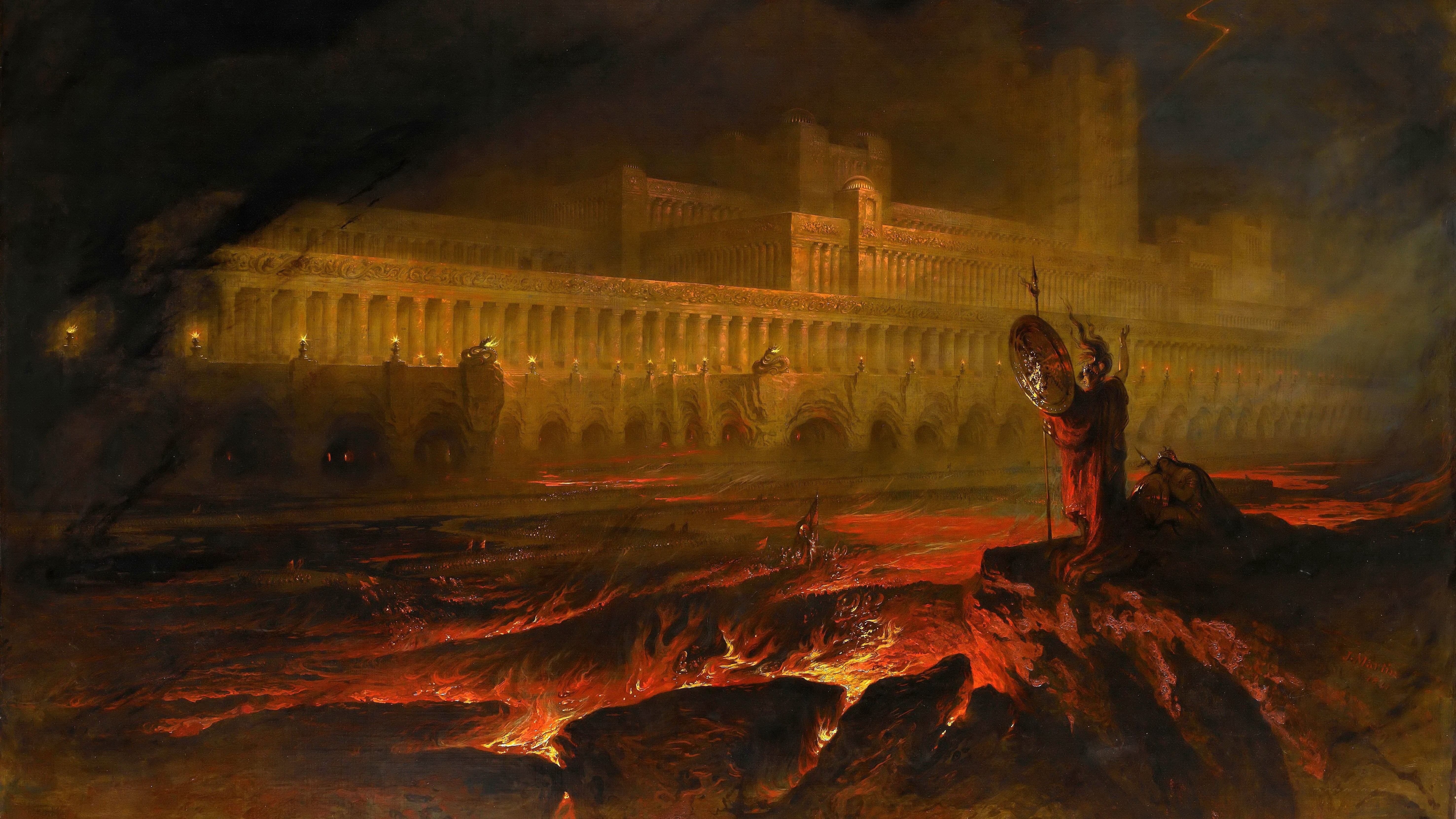 5K, John Martin, lava, HD Wallpaper
