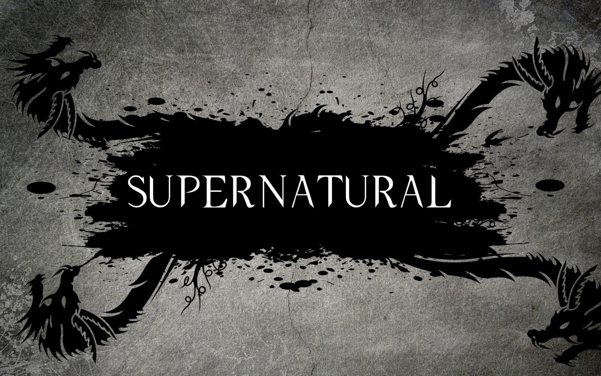 background, logo, tv, supernatural, dragon, letters, 1080P, series, HD Wallpaper